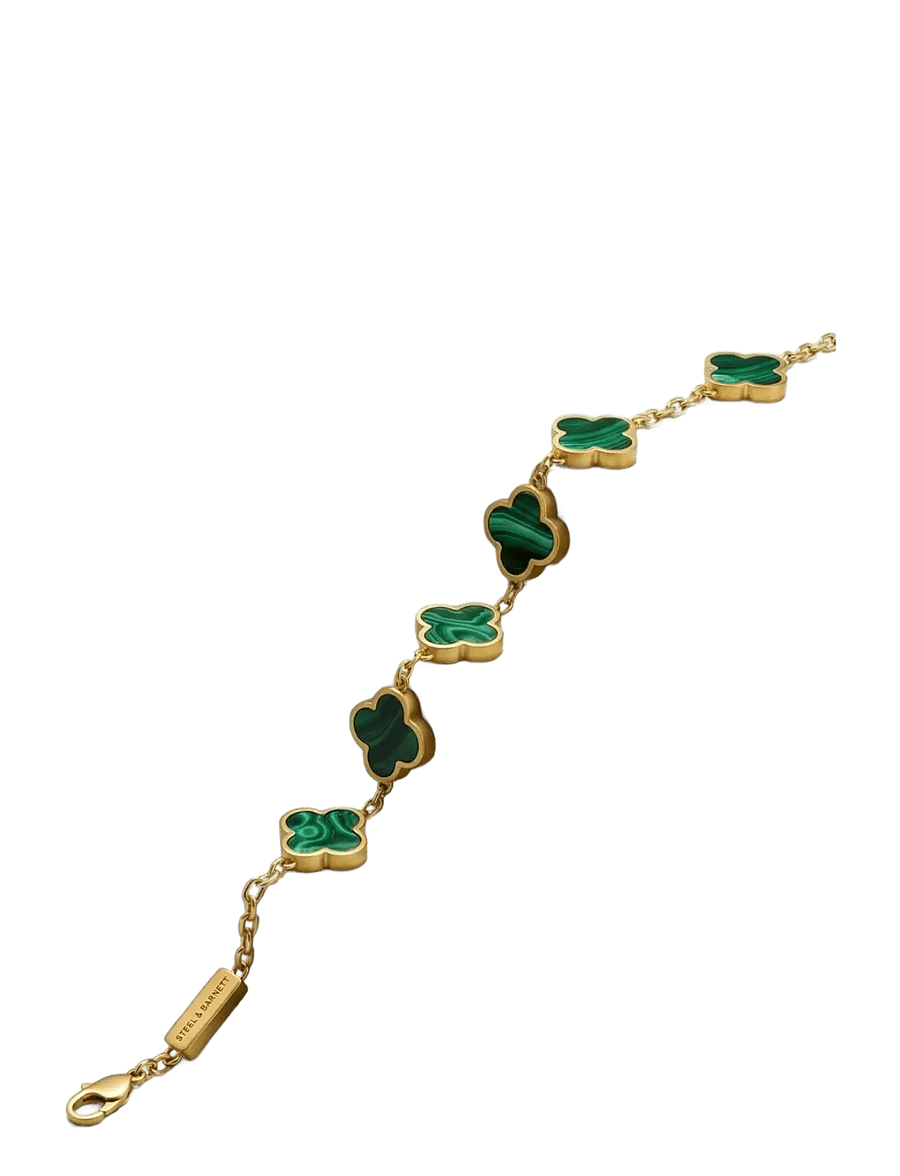 Steel & Barnett - Clover Bracelet - armbänder - green - 2