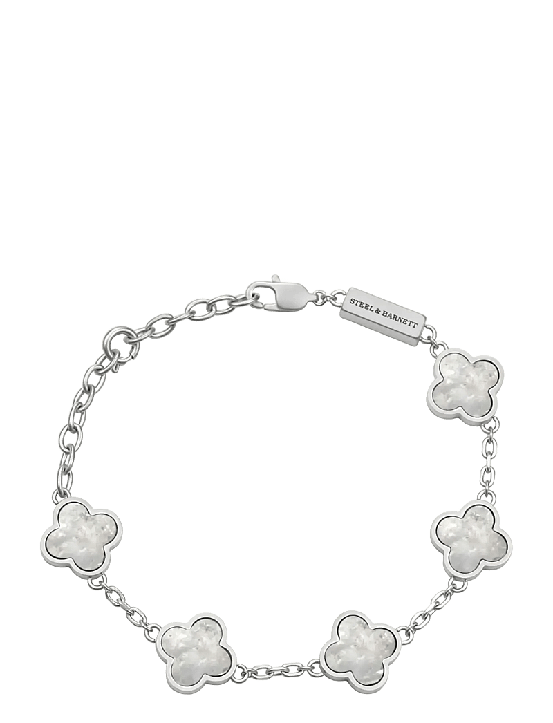 Steel & Barnett - Clover Bracelet - armbånd - white - 1
