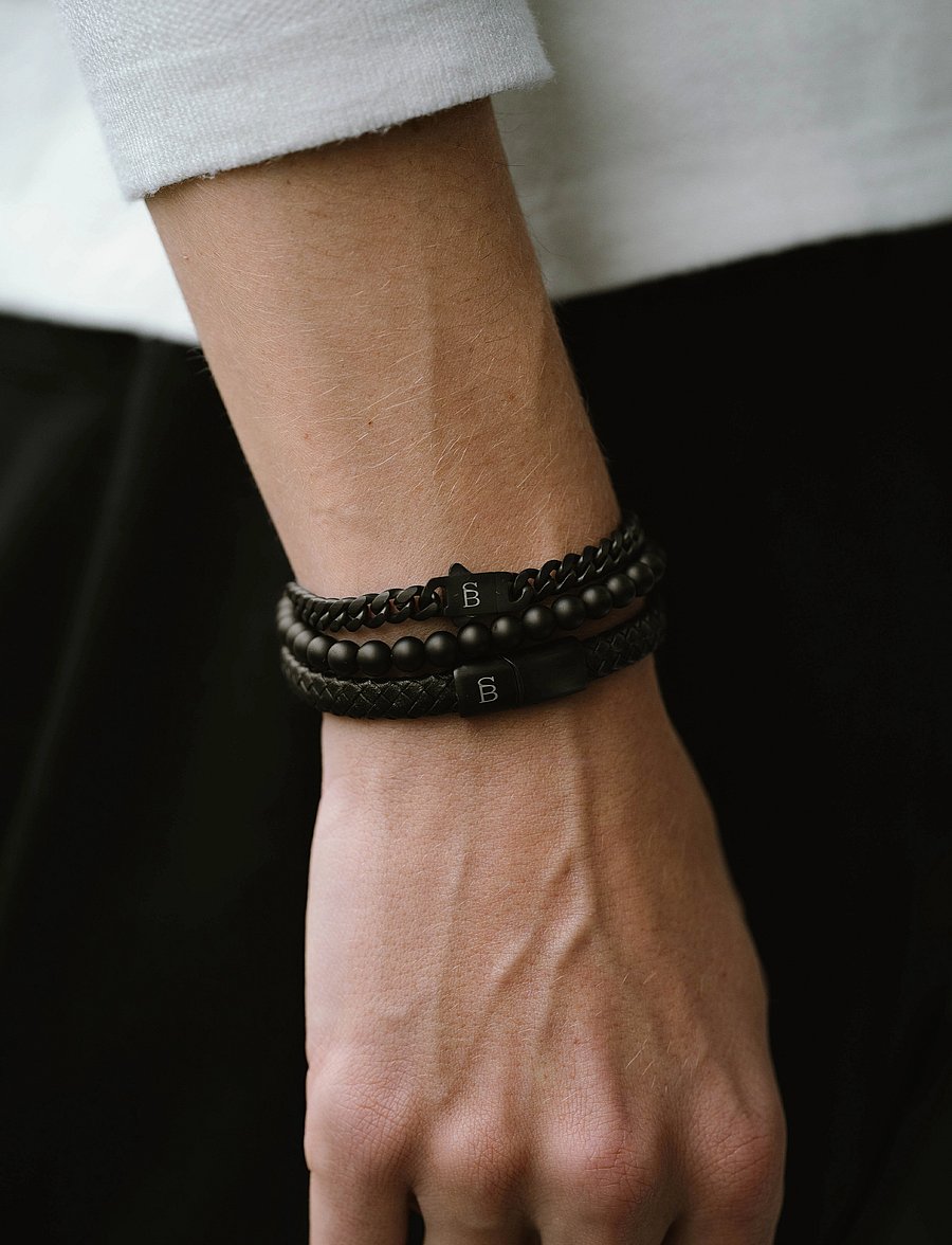 Steel & Barnett - Black Edition - bracelets - black - 2