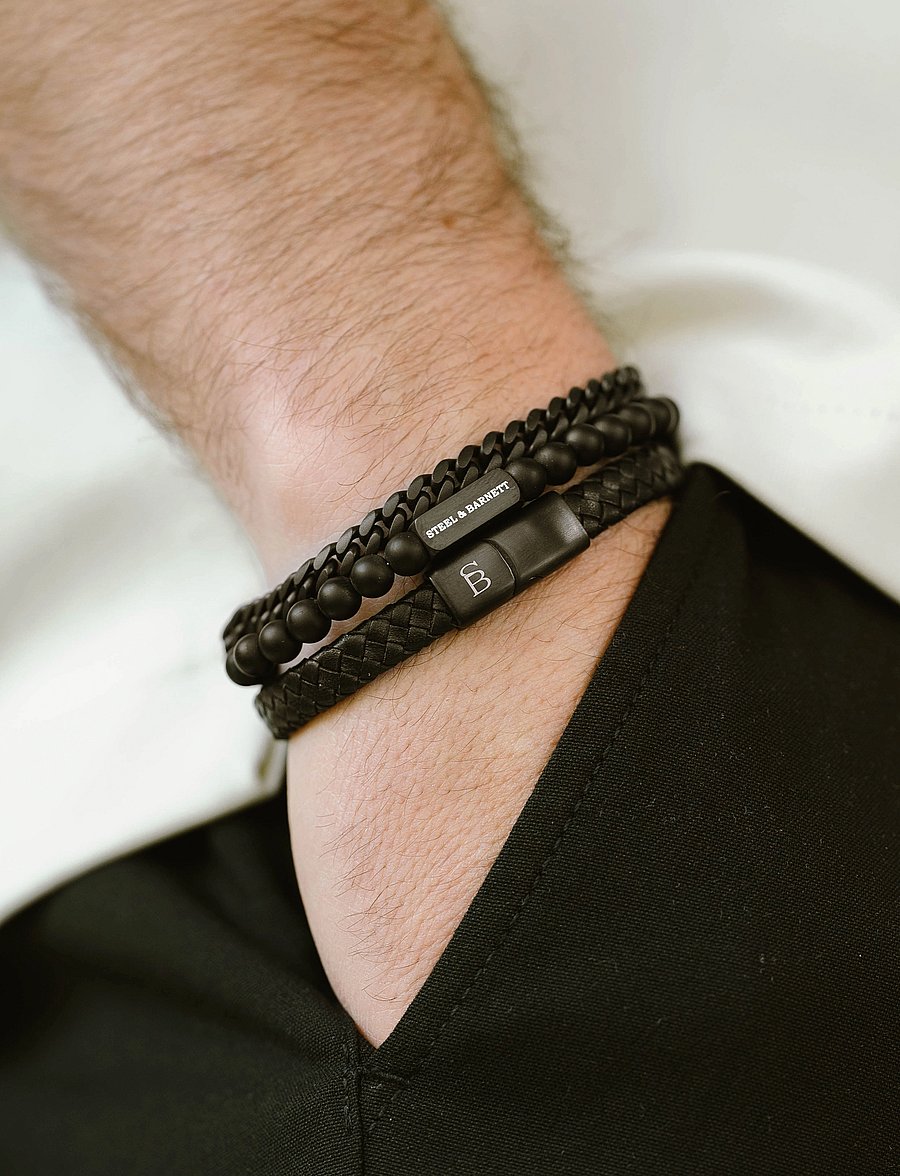 Steel & Barnett - Black Edition - bracelets - black - 3