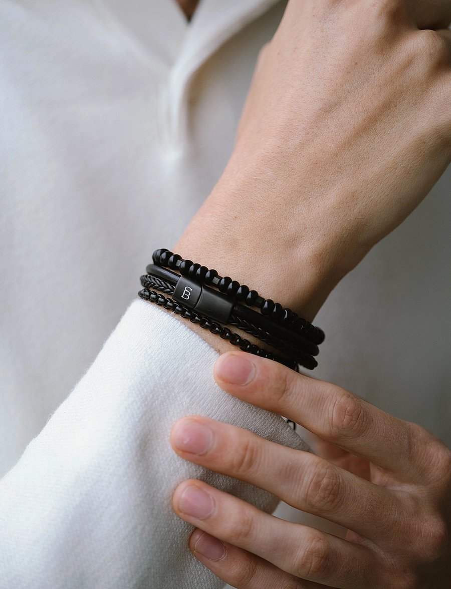 Steel & Barnett - Black Edition - bracelets - black - 2