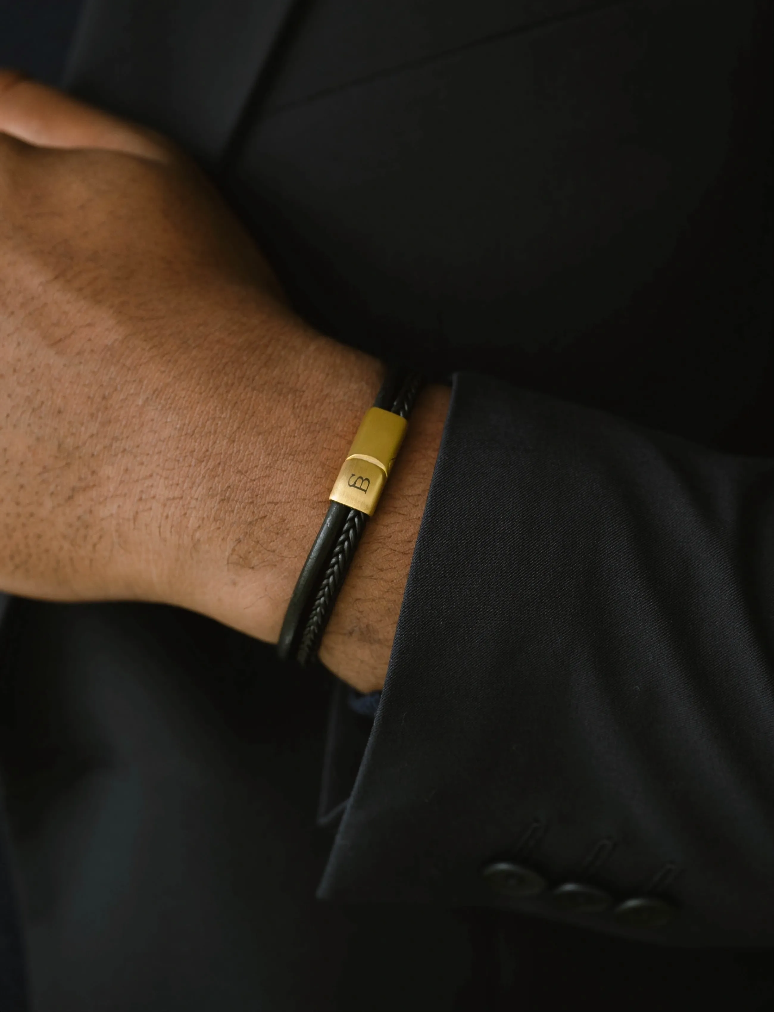 Steel & Barnett - Denby - bracelets - black gold - 2