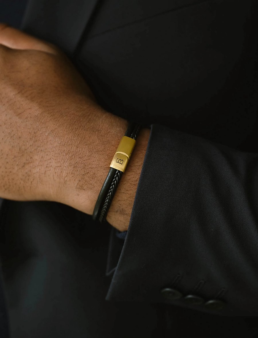 Steel & Barnett - Denby - armbänder - black gold - 2
