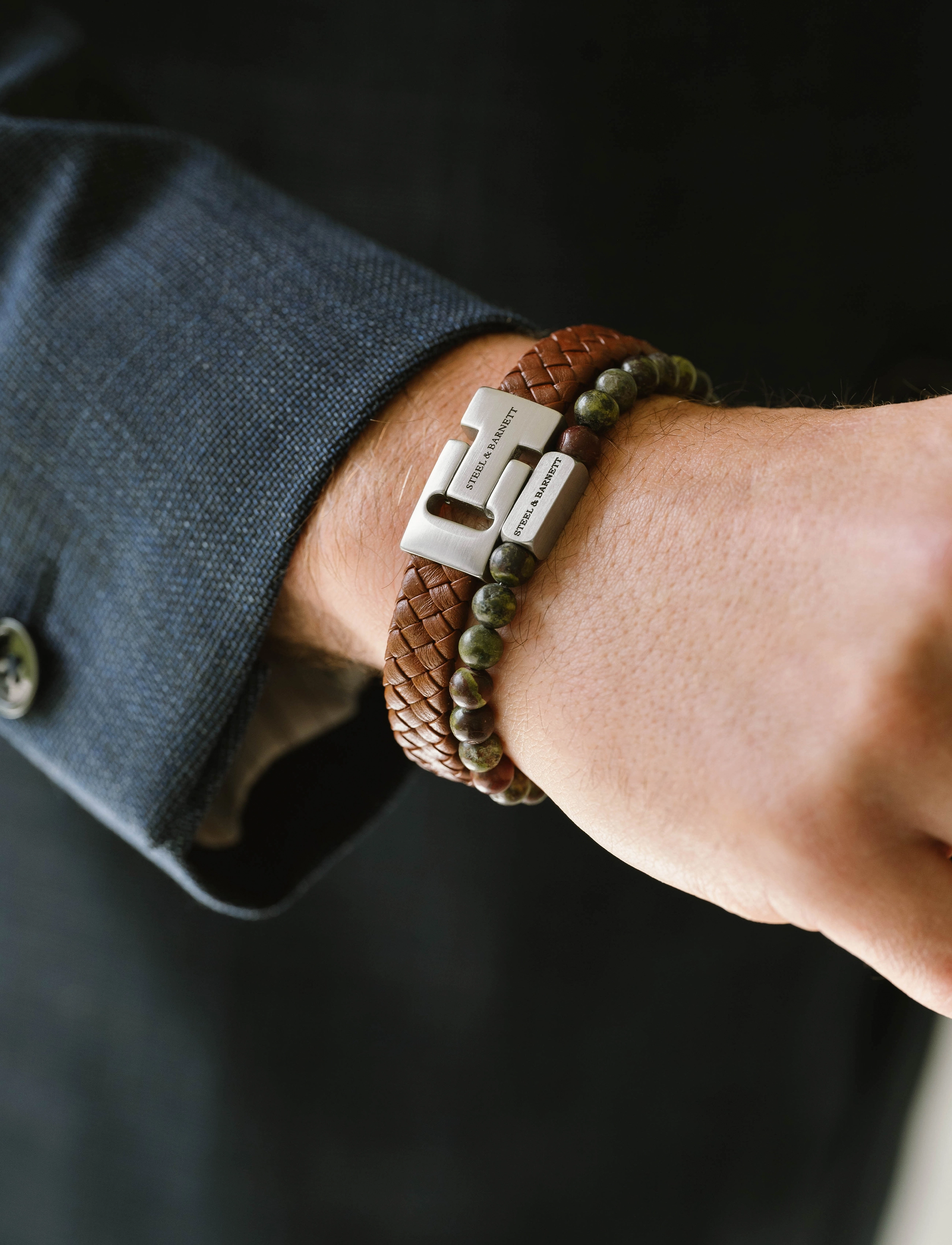 Steel & Barnett - Harrisson - armbånd - peanut - 2