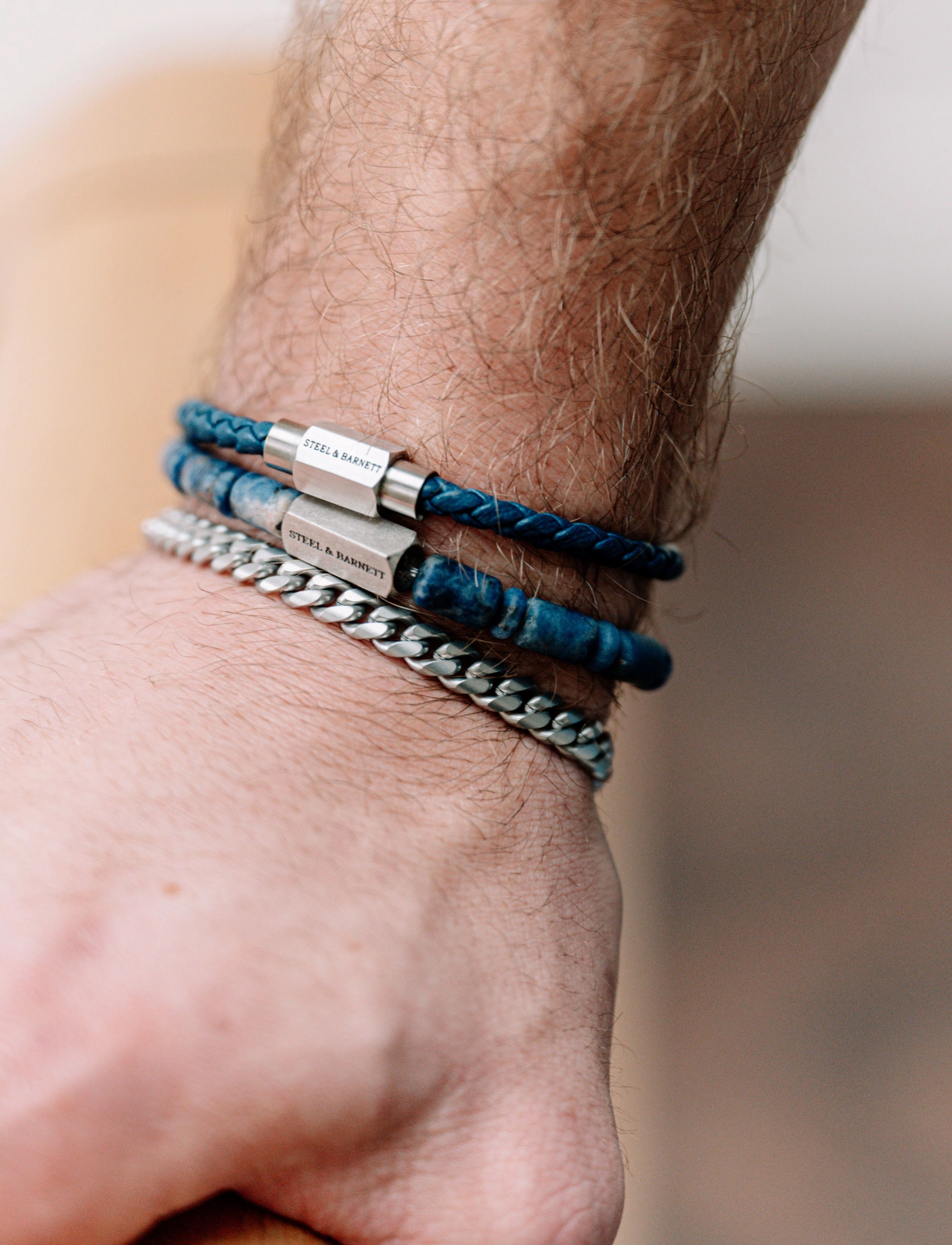 Steel & Barnett - Luke Landon - armbånd - blue - 3