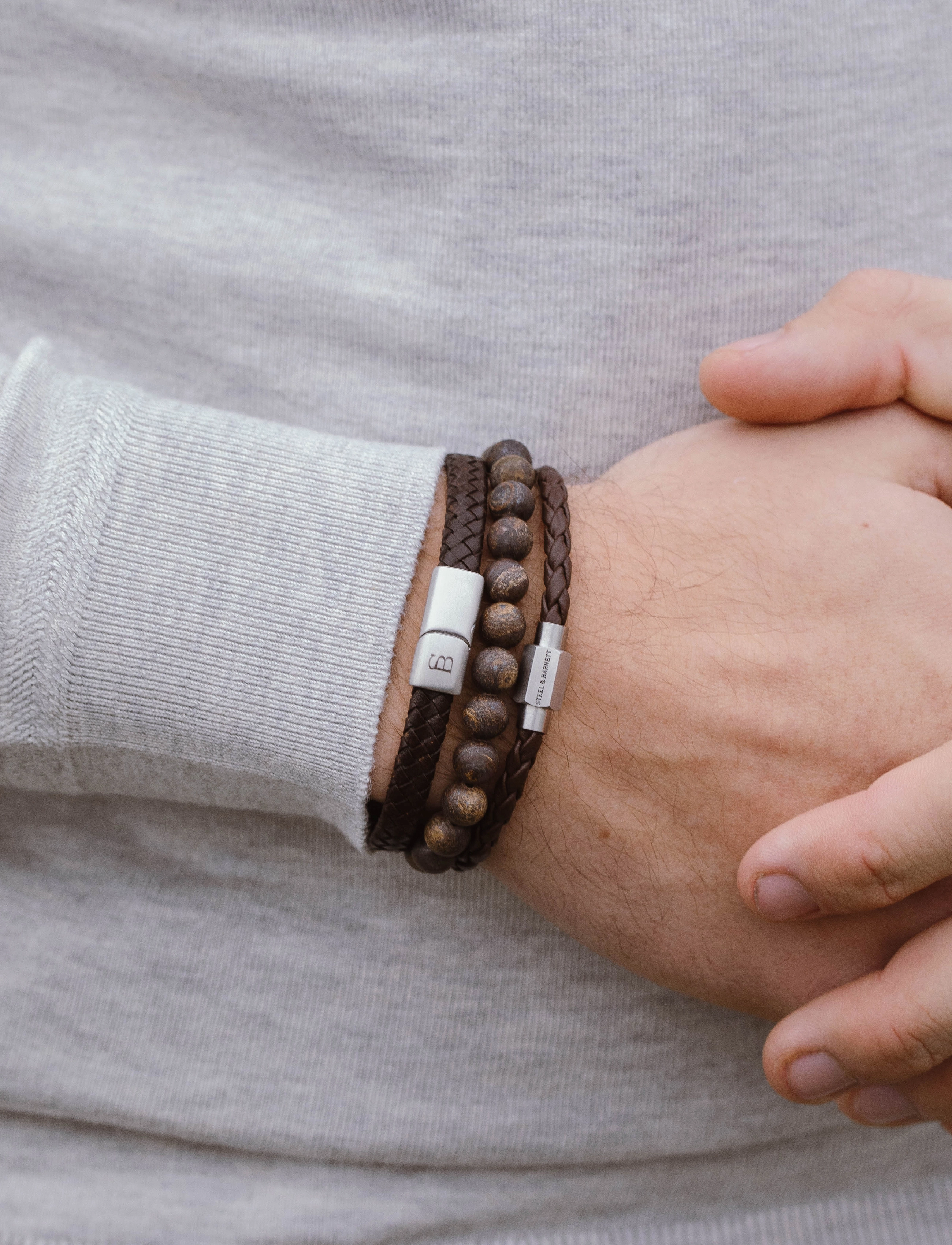Steel & Barnett - Luke Landon - armbånd - brown - 3