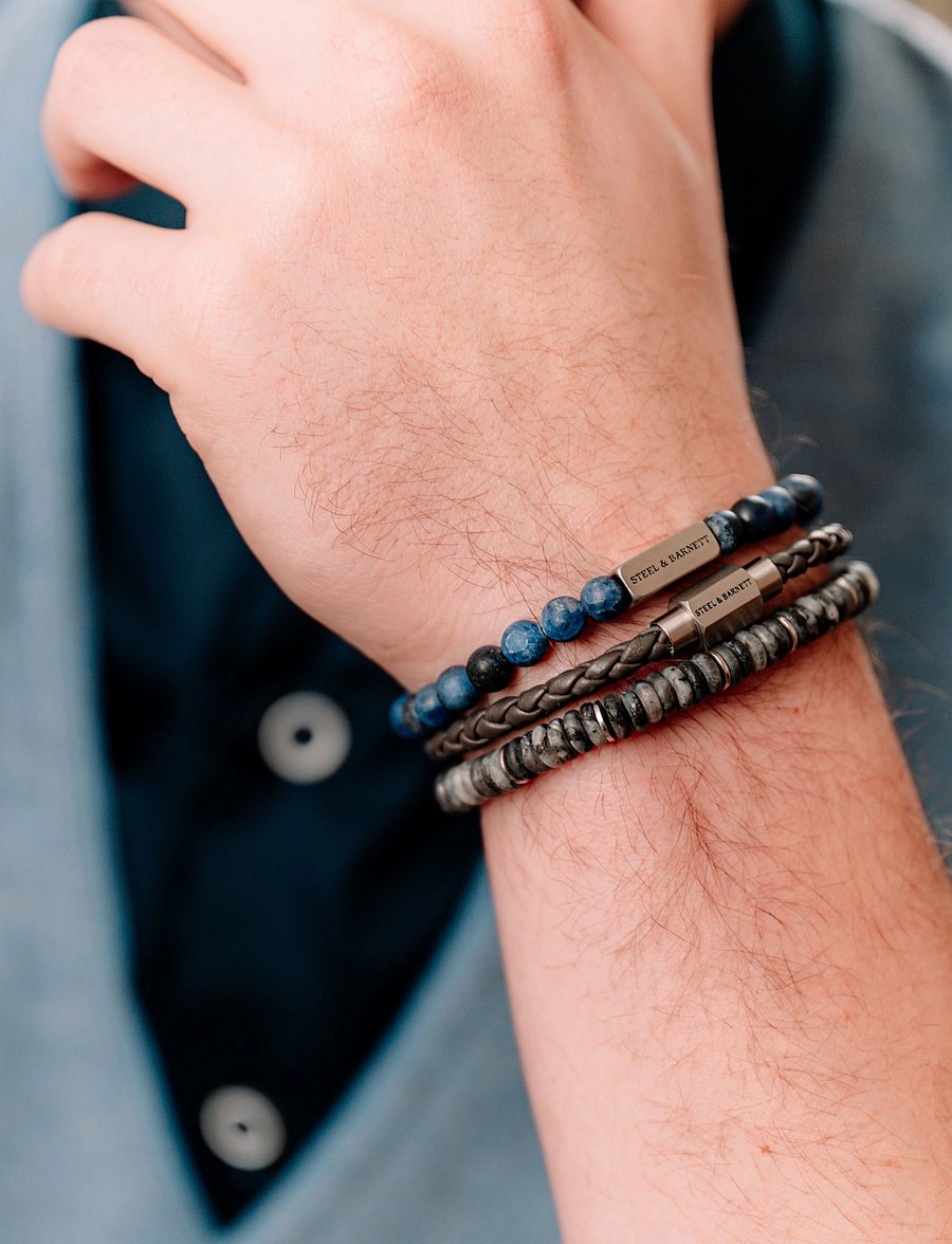 Steel & Barnett - Luke Landon - armbånd - grey - 3