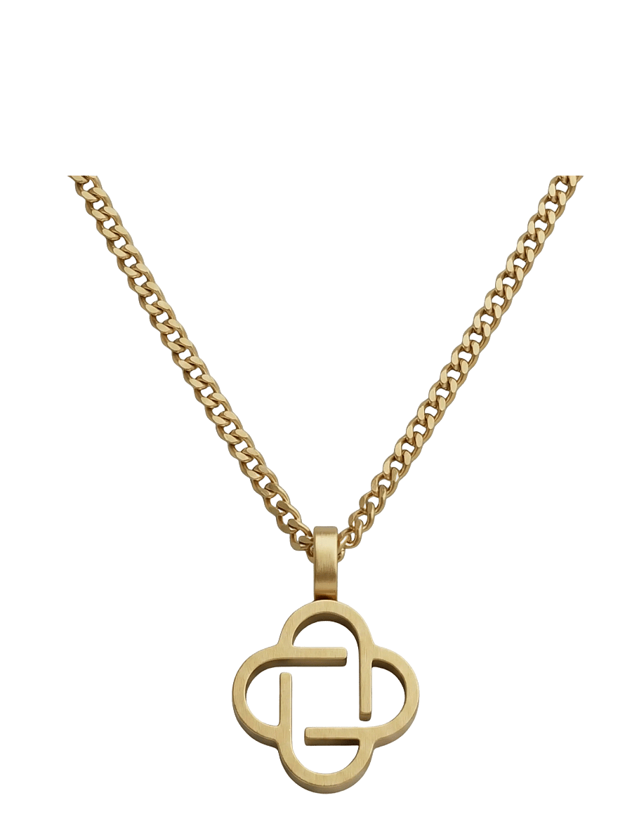 Steel & Barnett - Clover Necklace - halsband - gold - 1