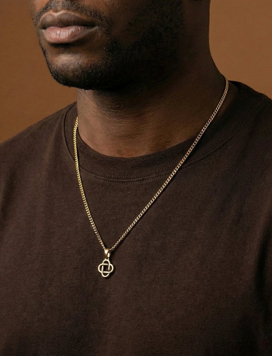Steel & Barnett - Clover Necklace - halsband - gold - 0