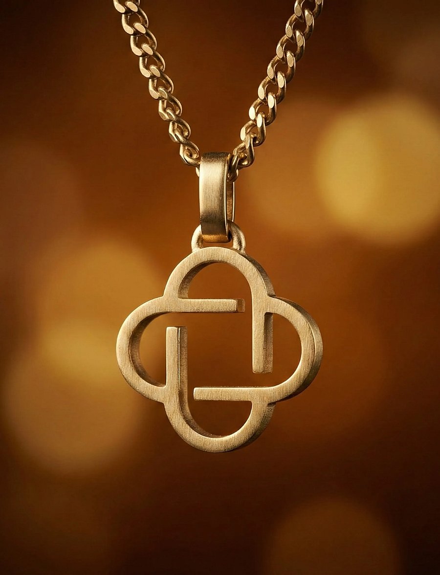 Steel & Barnett - Clover Necklace - halsband - gold - 3