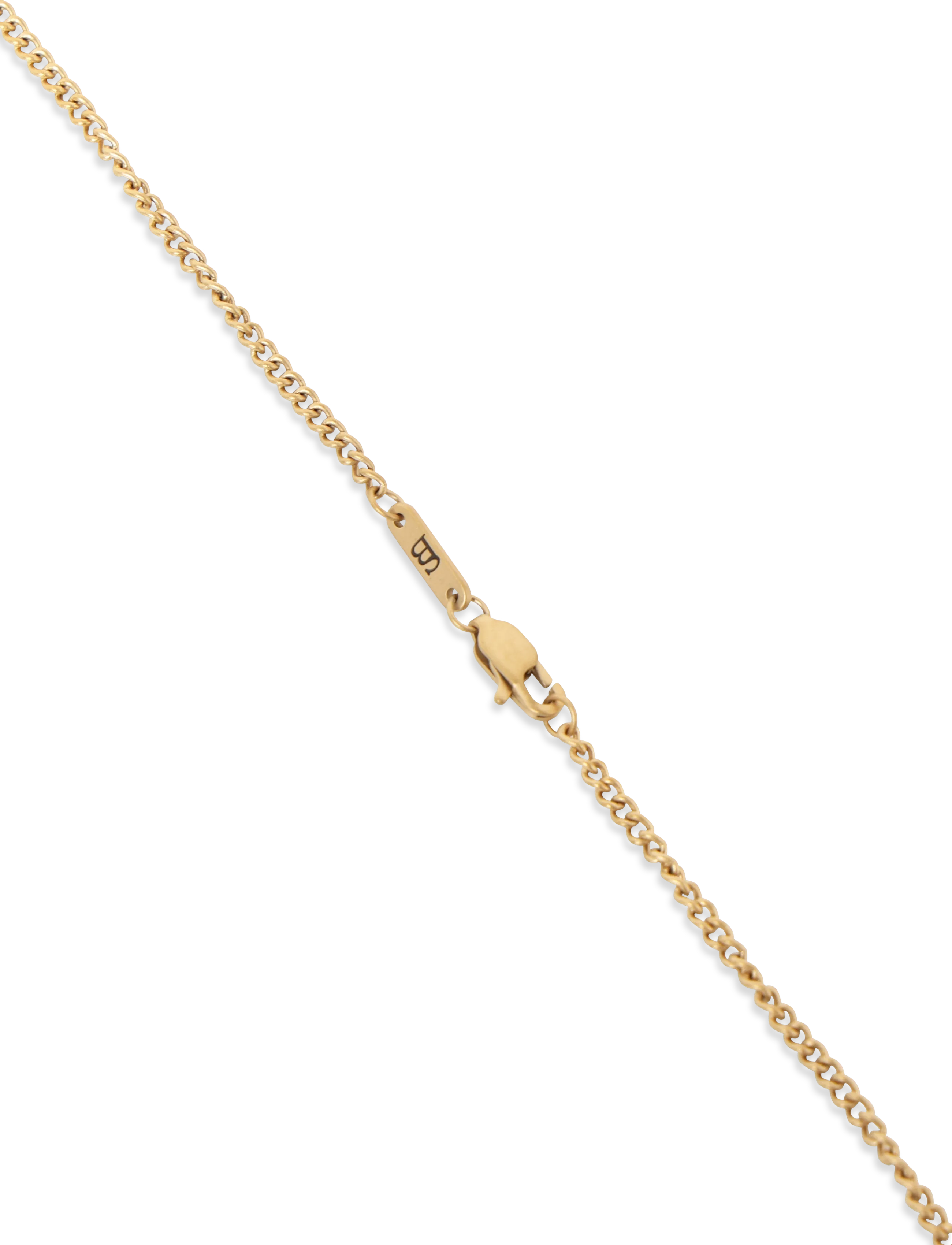 Steel & Barnett - Clover Necklace - halsketten - gold black - 4