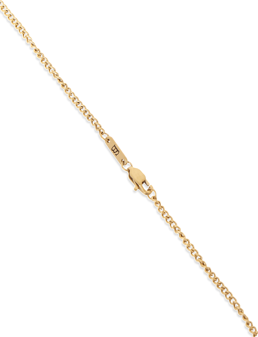 Steel & Barnett - Clover Necklace - halsketten - gold black - 4