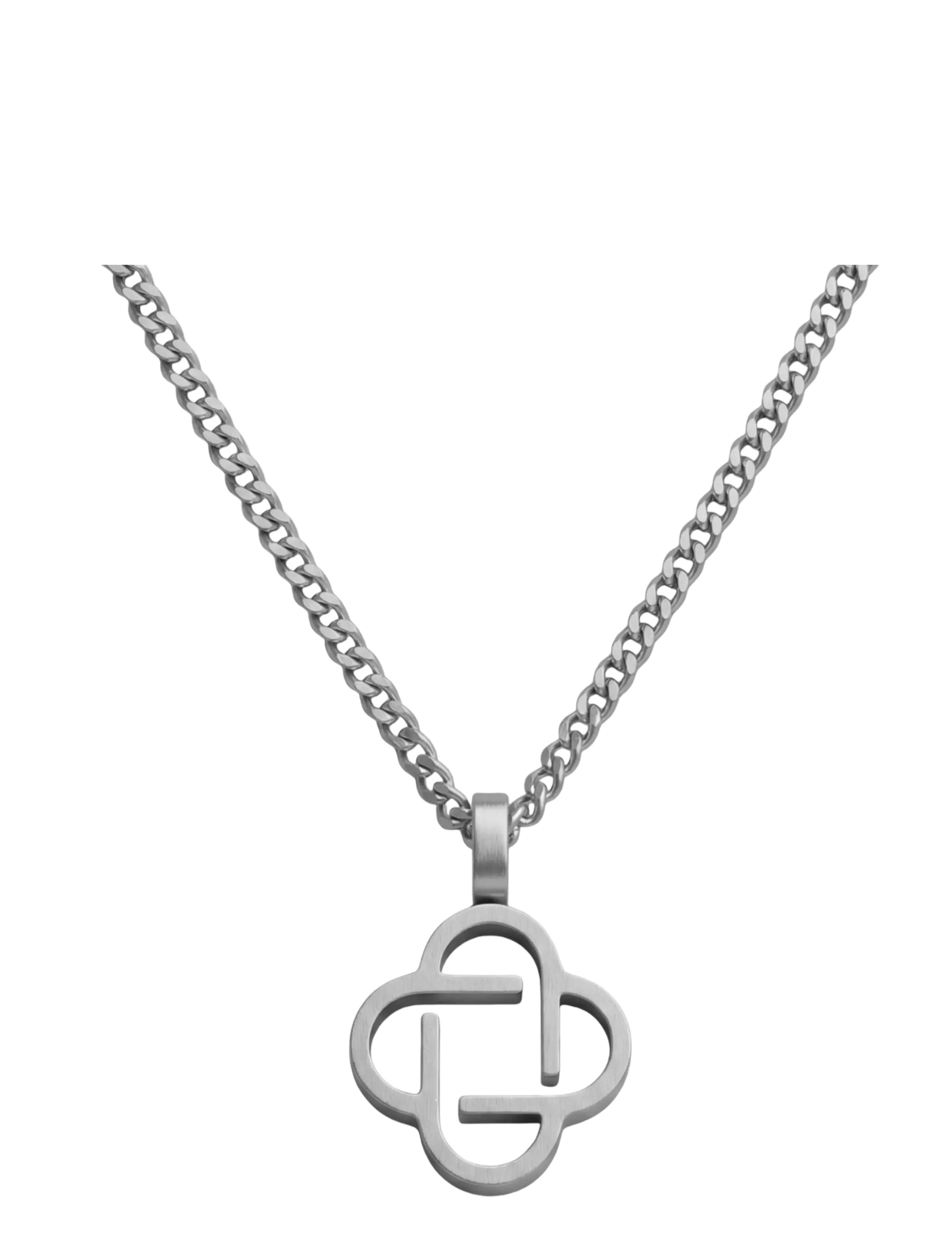 Steel & Barnett Clover Necklace - Fylgihlutir - SILVER / silver