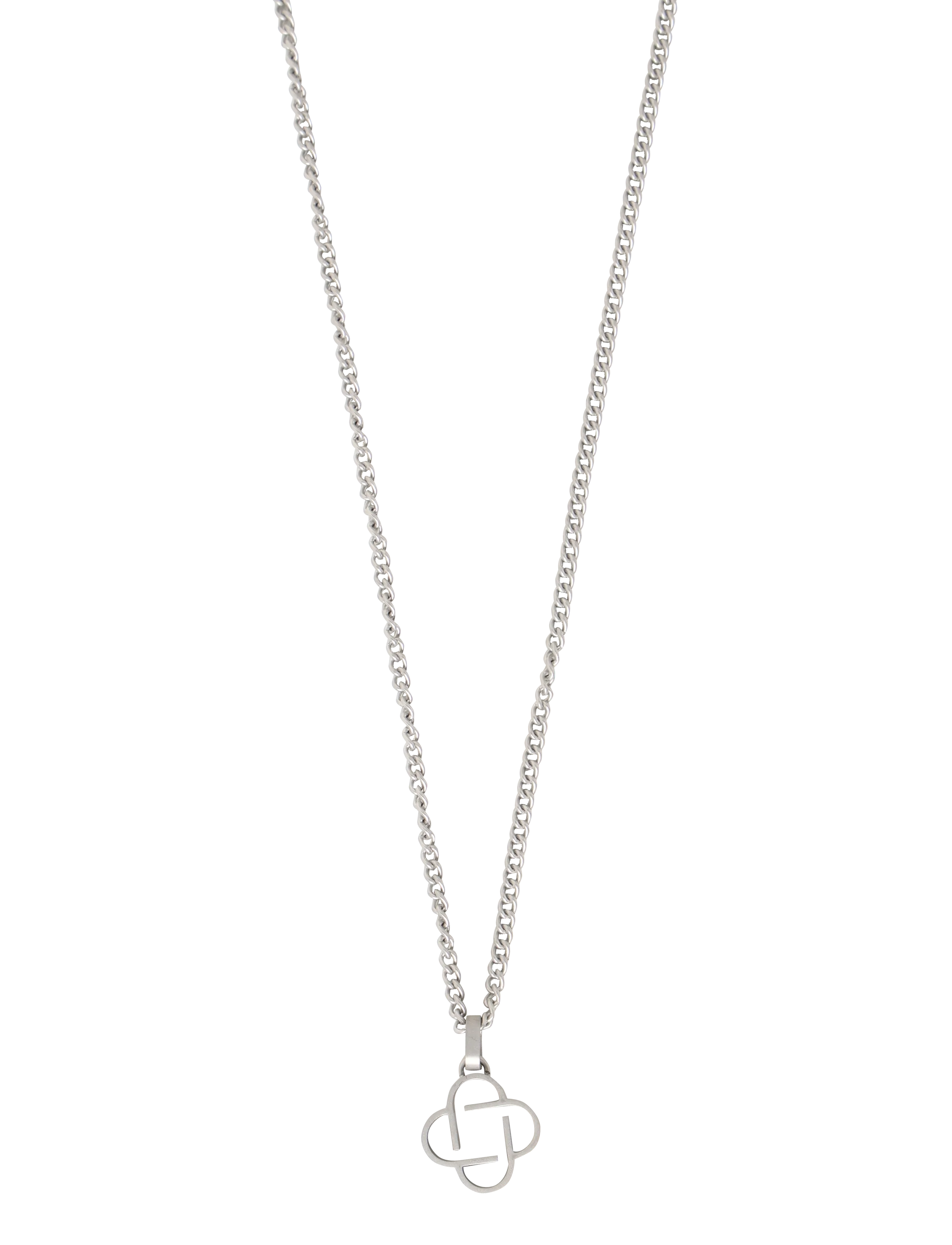 Steel & Barnett Clover Necklace - Steel & Barnett - SILVER / silver