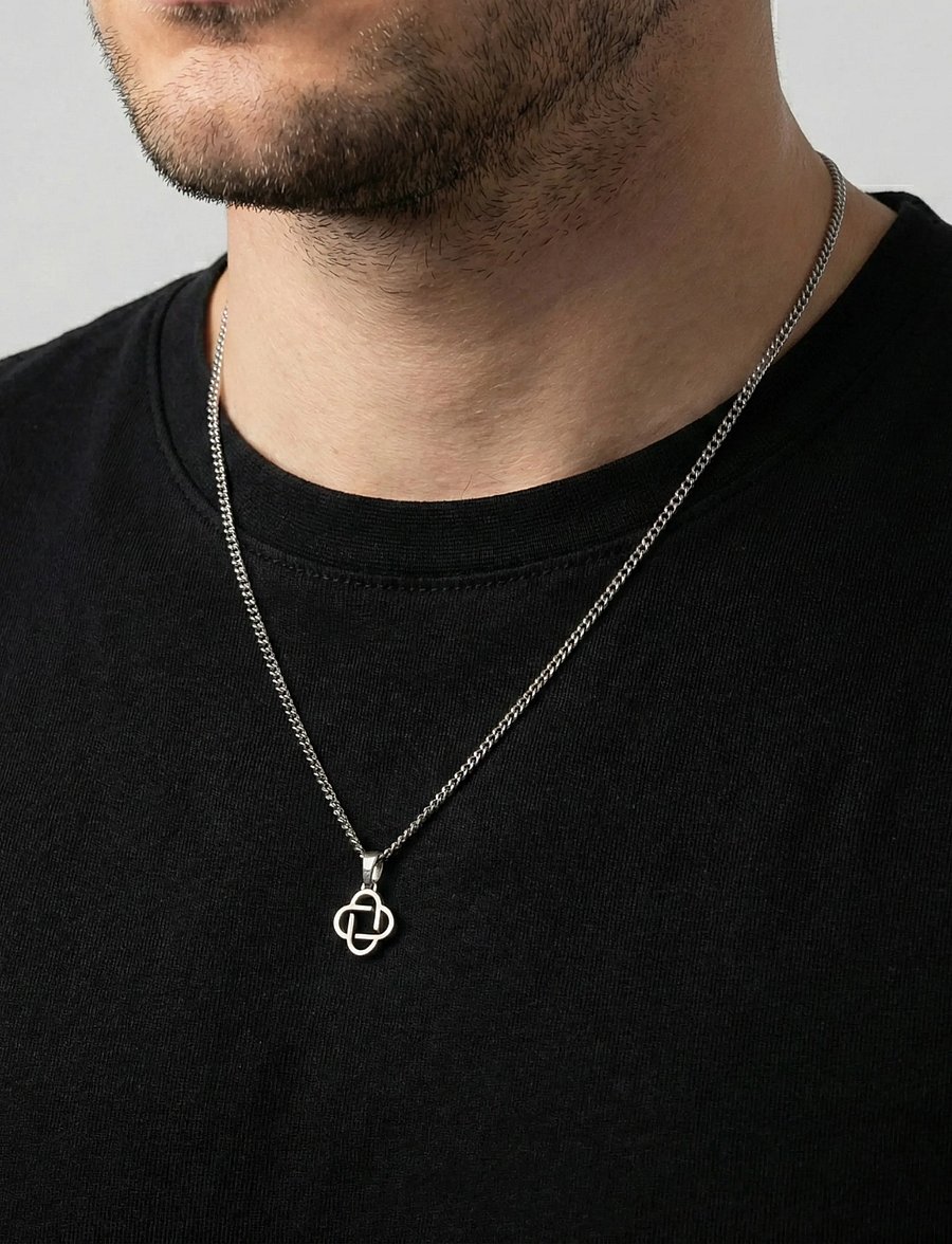 Steel & Barnett - Clover Necklace - silver - 0