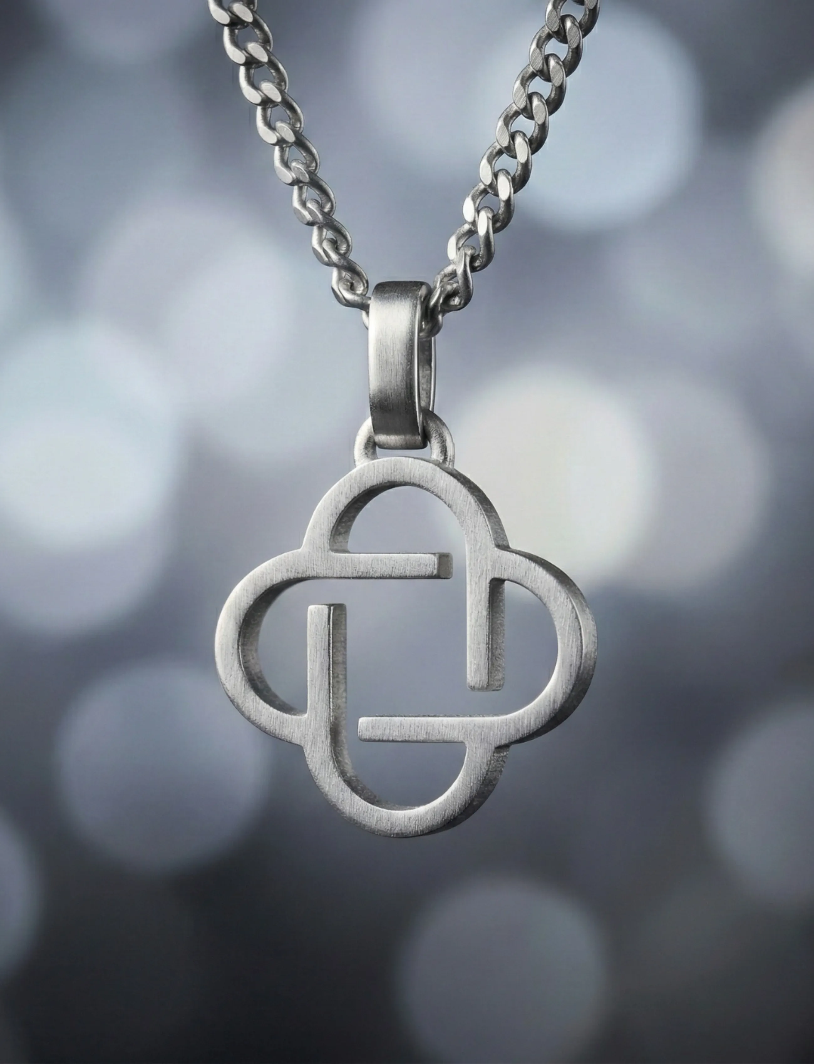 Steel & Barnett - Clover Necklace - silver - 3