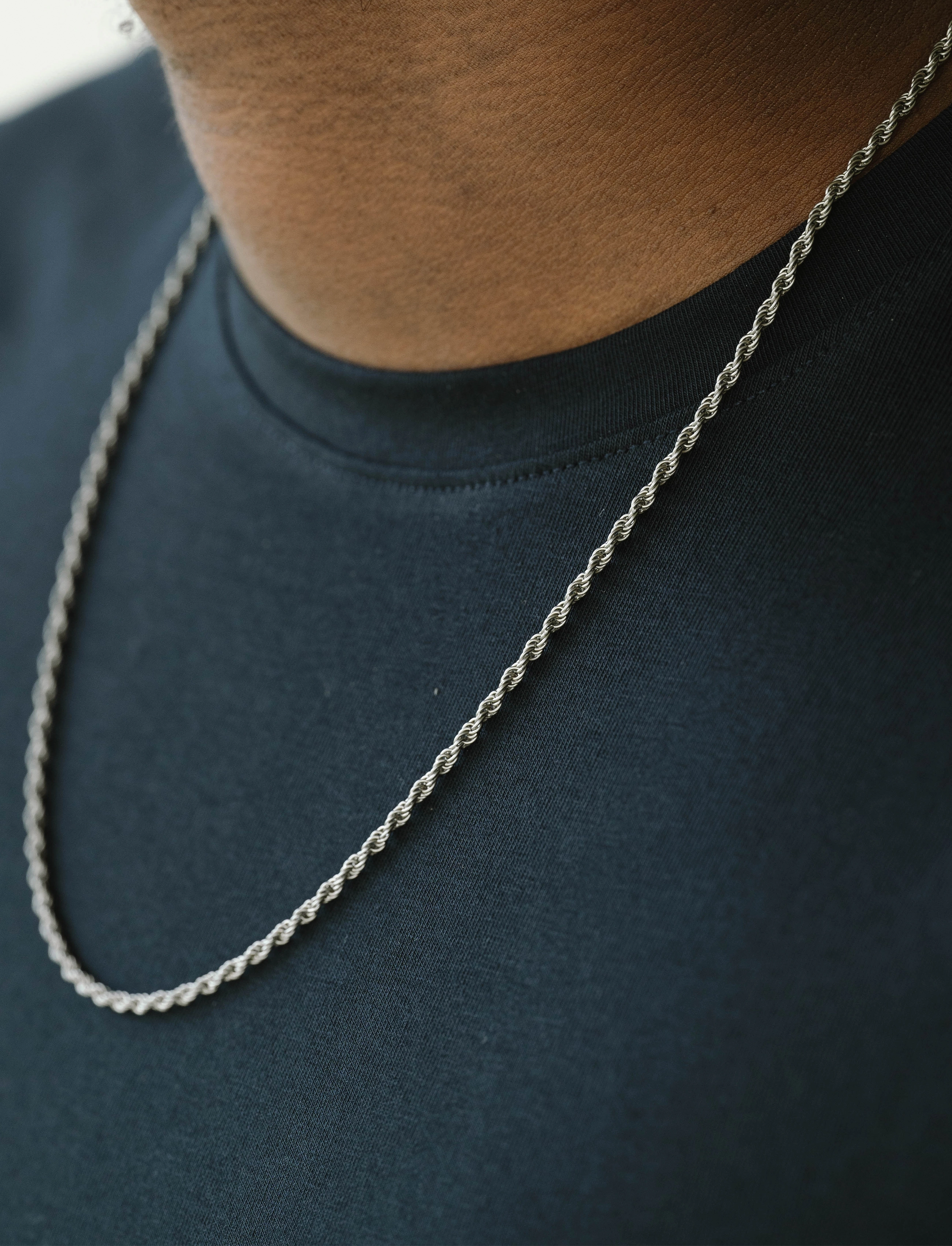 Steel & Barnett Helix Necklace, One Size 50 - 60 cm, Silver, Smykker > Halskæder, Herre