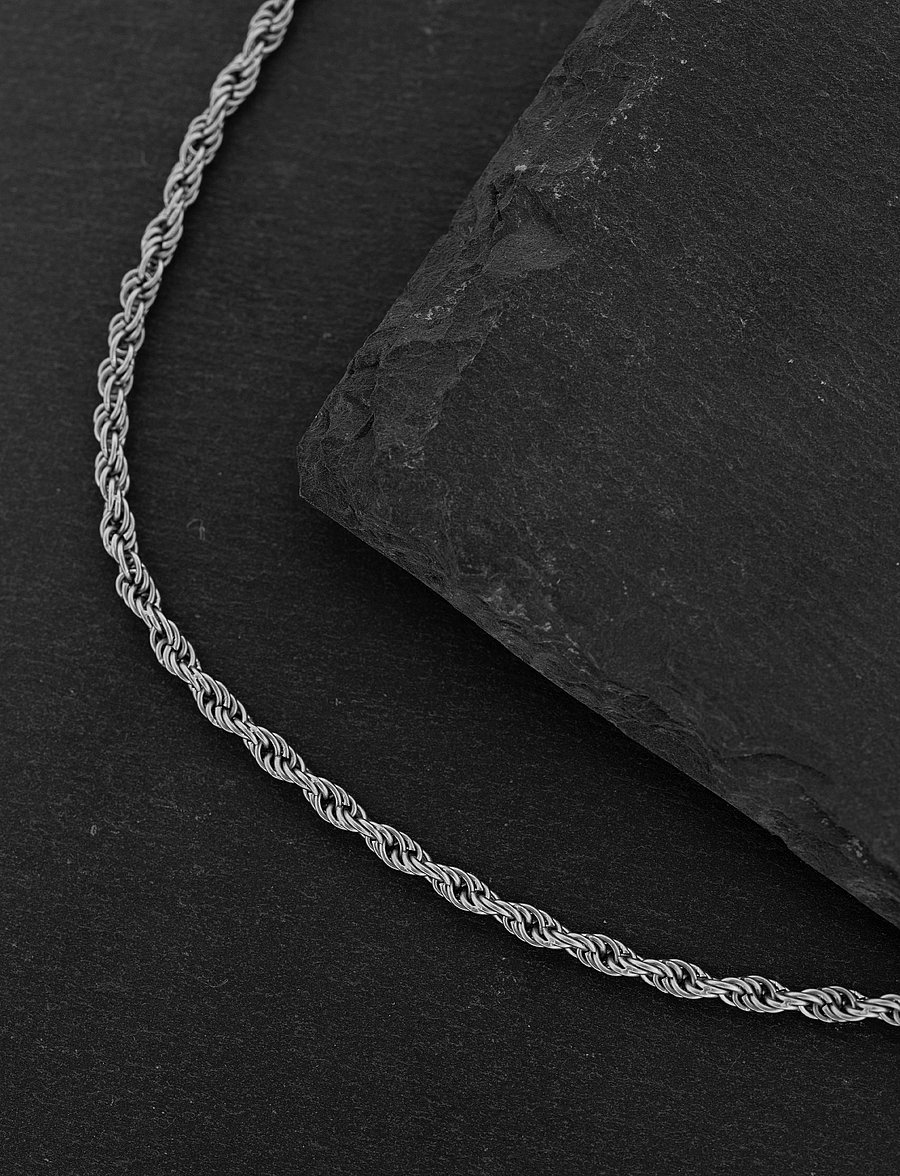 Steel & Barnett - Helix Necklace - halsketten - silver - 3