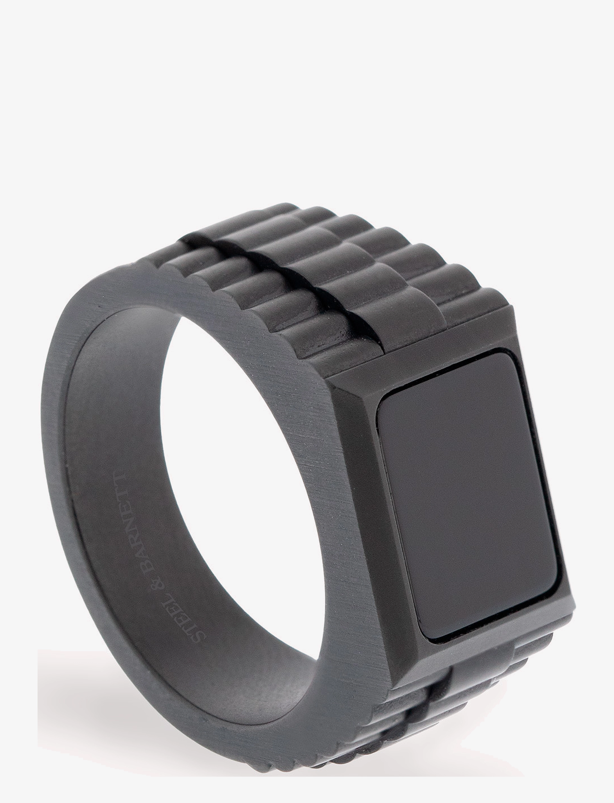 Steel & Barnett - Hudson Ring - ringar - black - 2