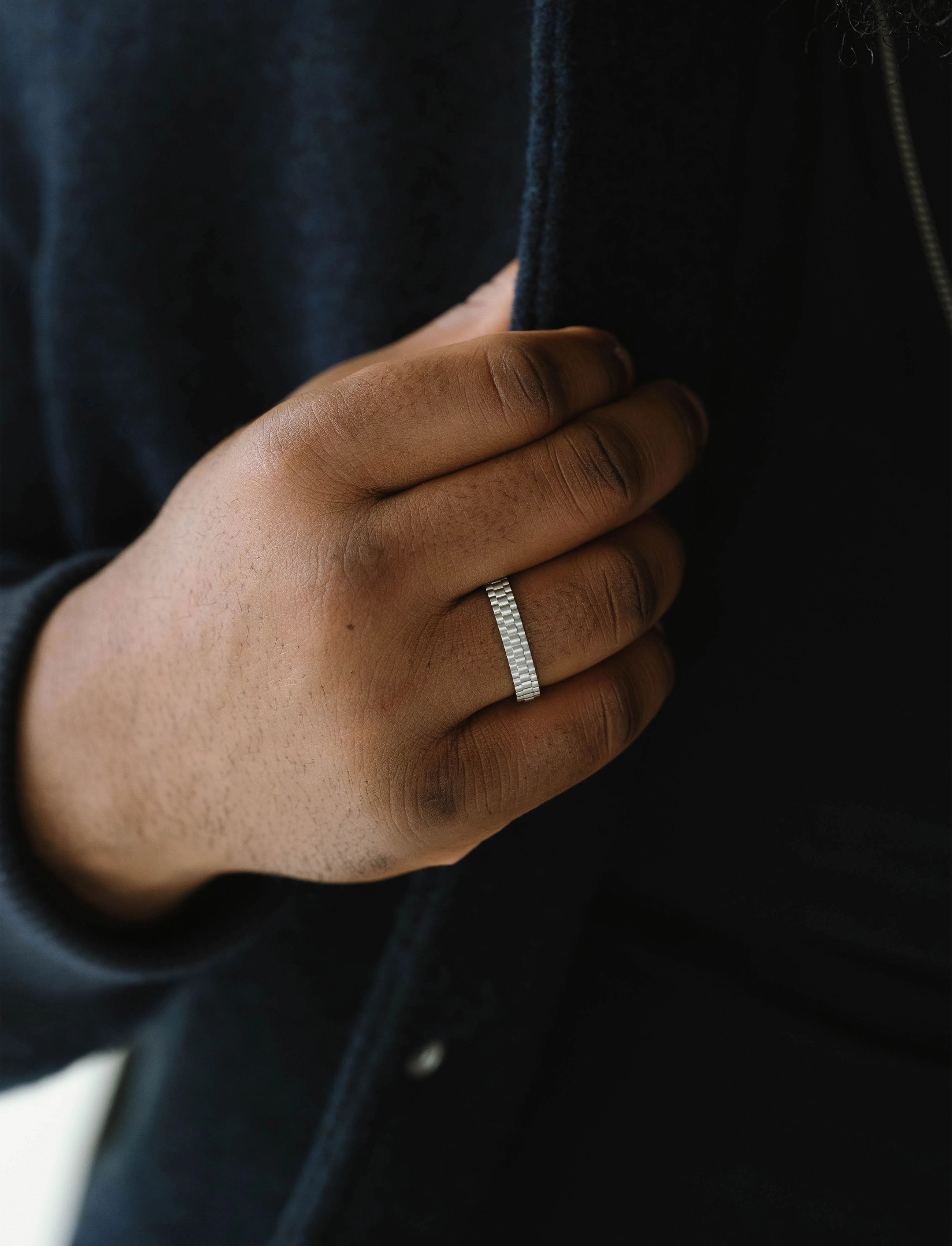 Steel & Barnett Nova Ring, 59.5, Jewellery, Silber - Rings, Männerswear