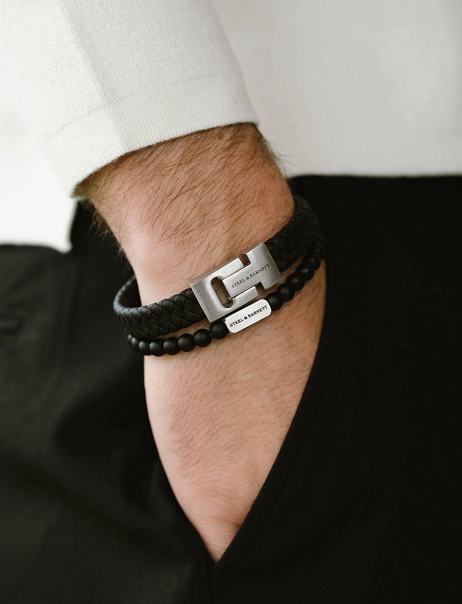 Steel & Barnett - Natural Ned - armbänder - black - 2