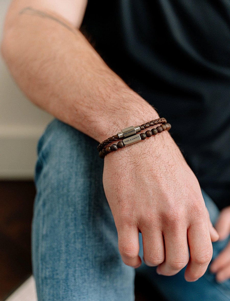 Steel & Barnett - Natural Ned - bracelets - brown - 3