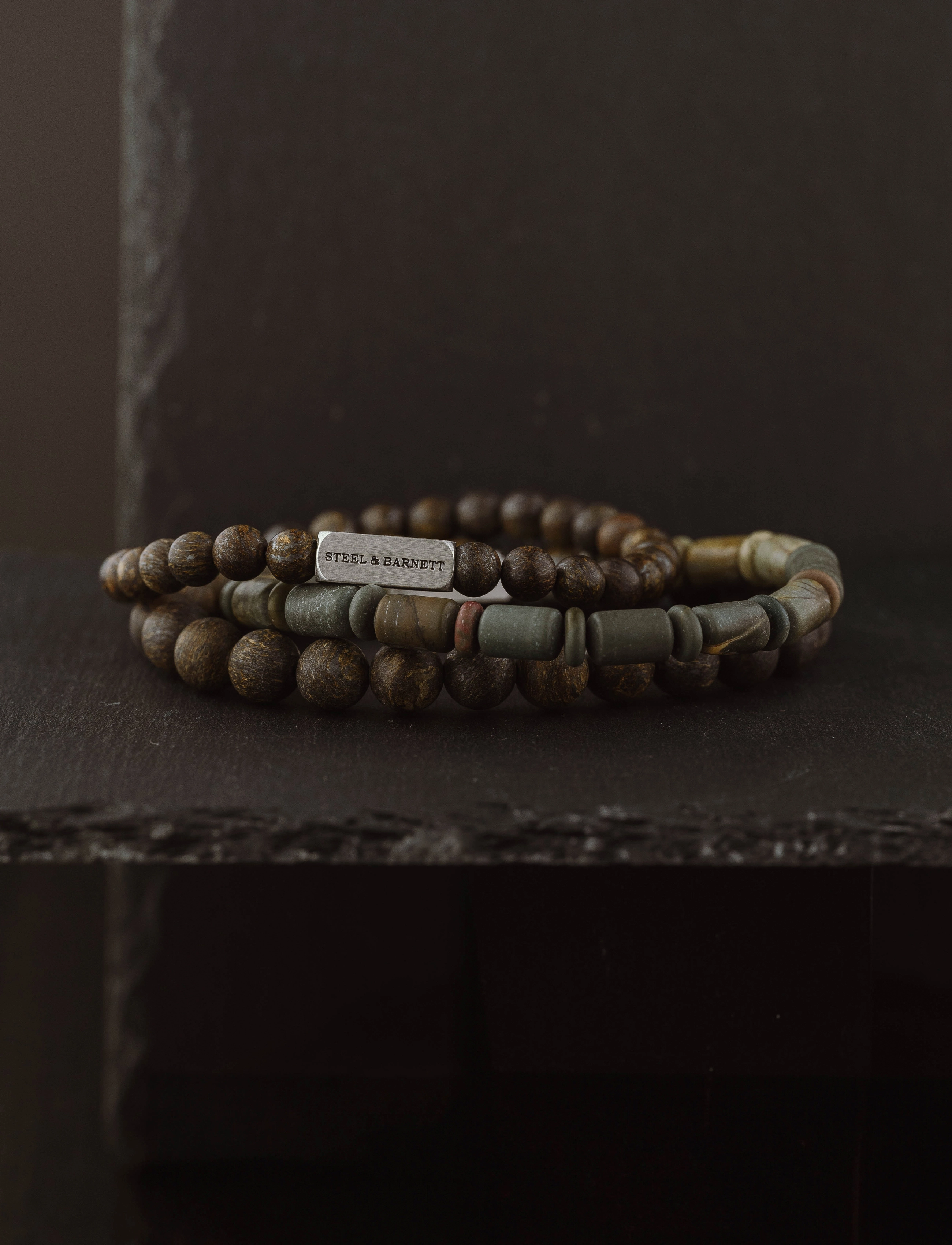 Steel & Barnett - Natural Ned - armband - brown - 4