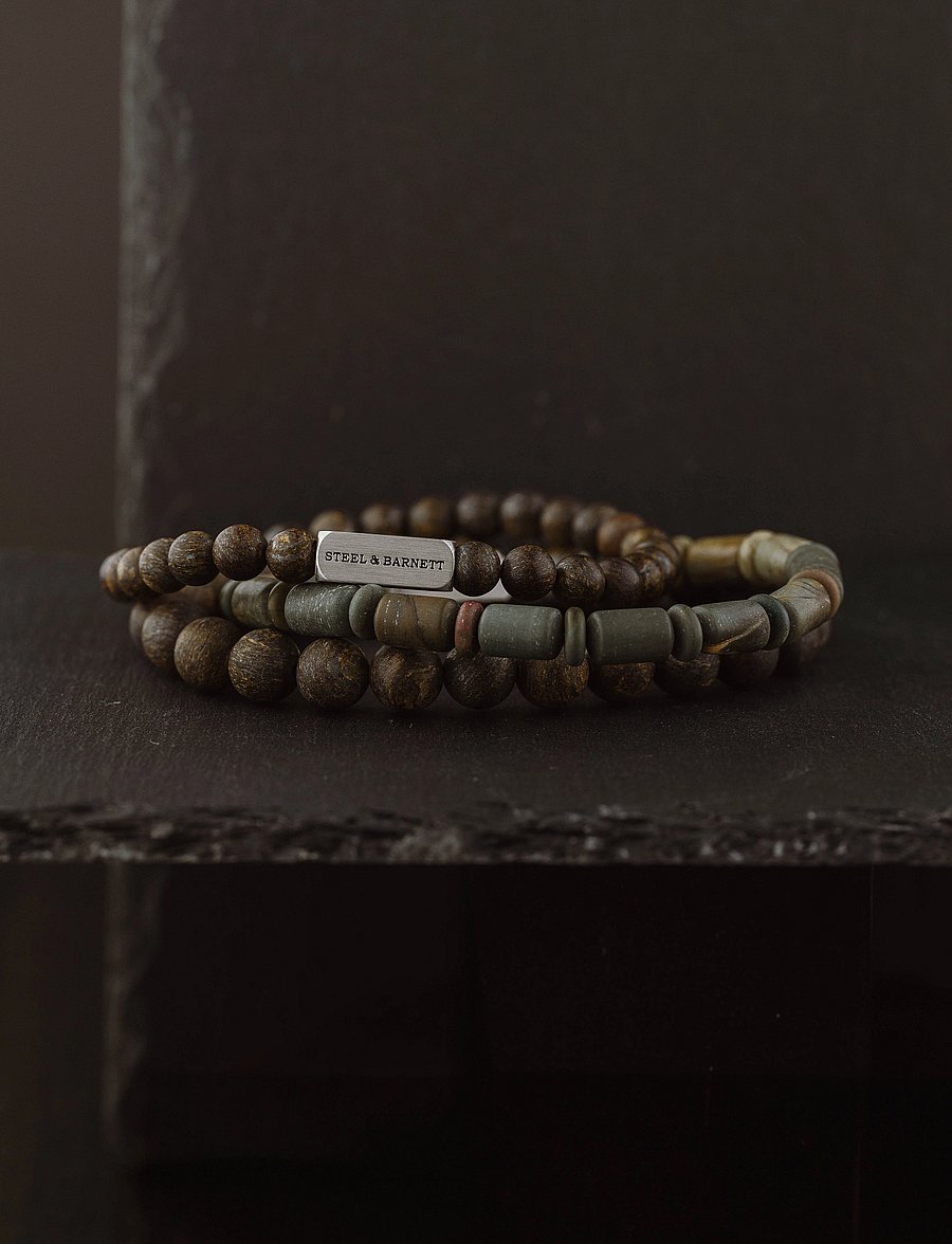 Steel & Barnett - Natural Ned - bracelets - brown - 4