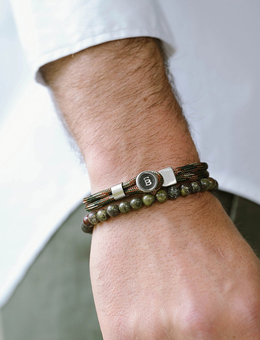 Steel & Barnett - Natural Ned - bracelets - green - 2