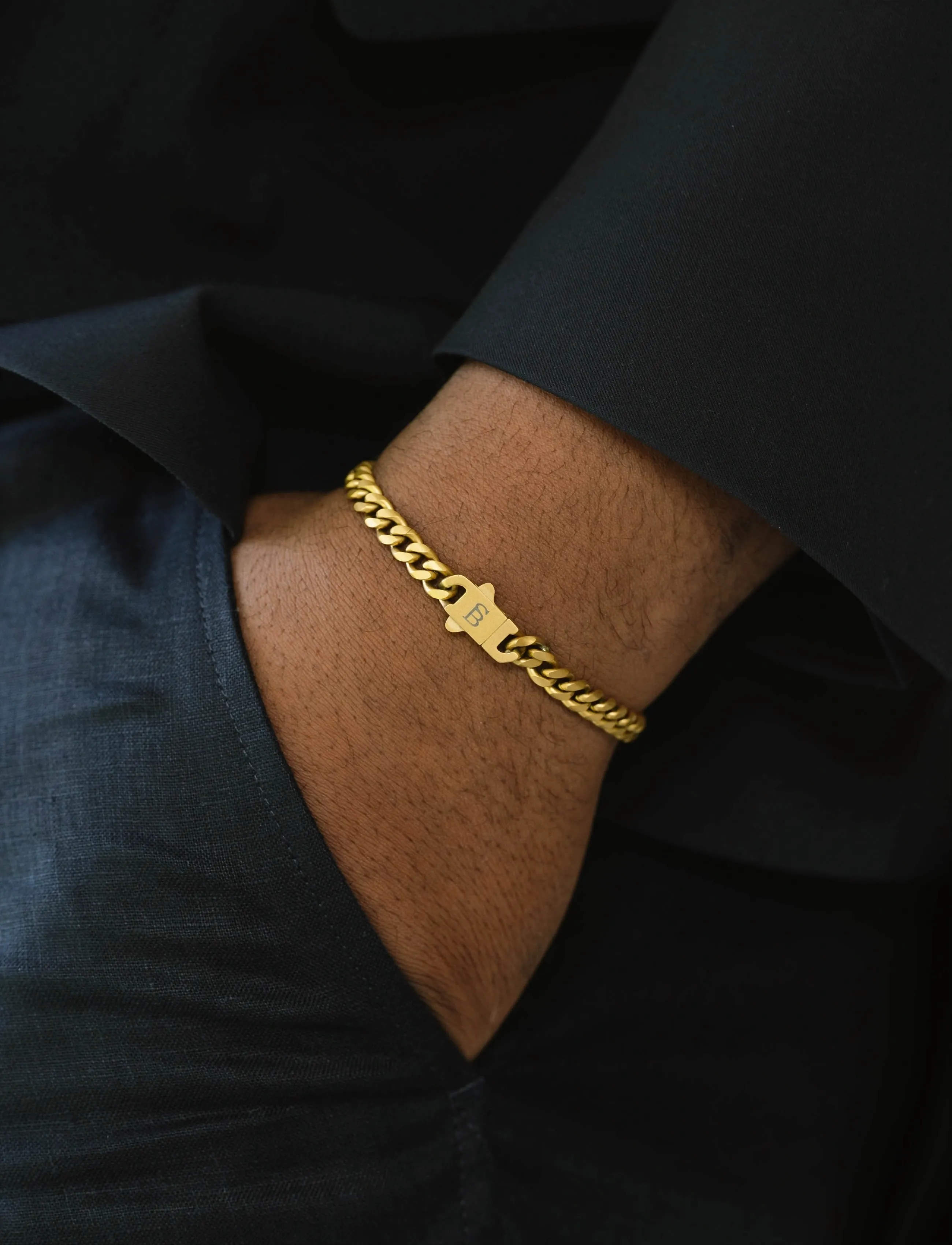 Steel & Barnett Svelte Stephen, S 18 - 19 cm, Jewellery, Gold Bracelets, Männerswear