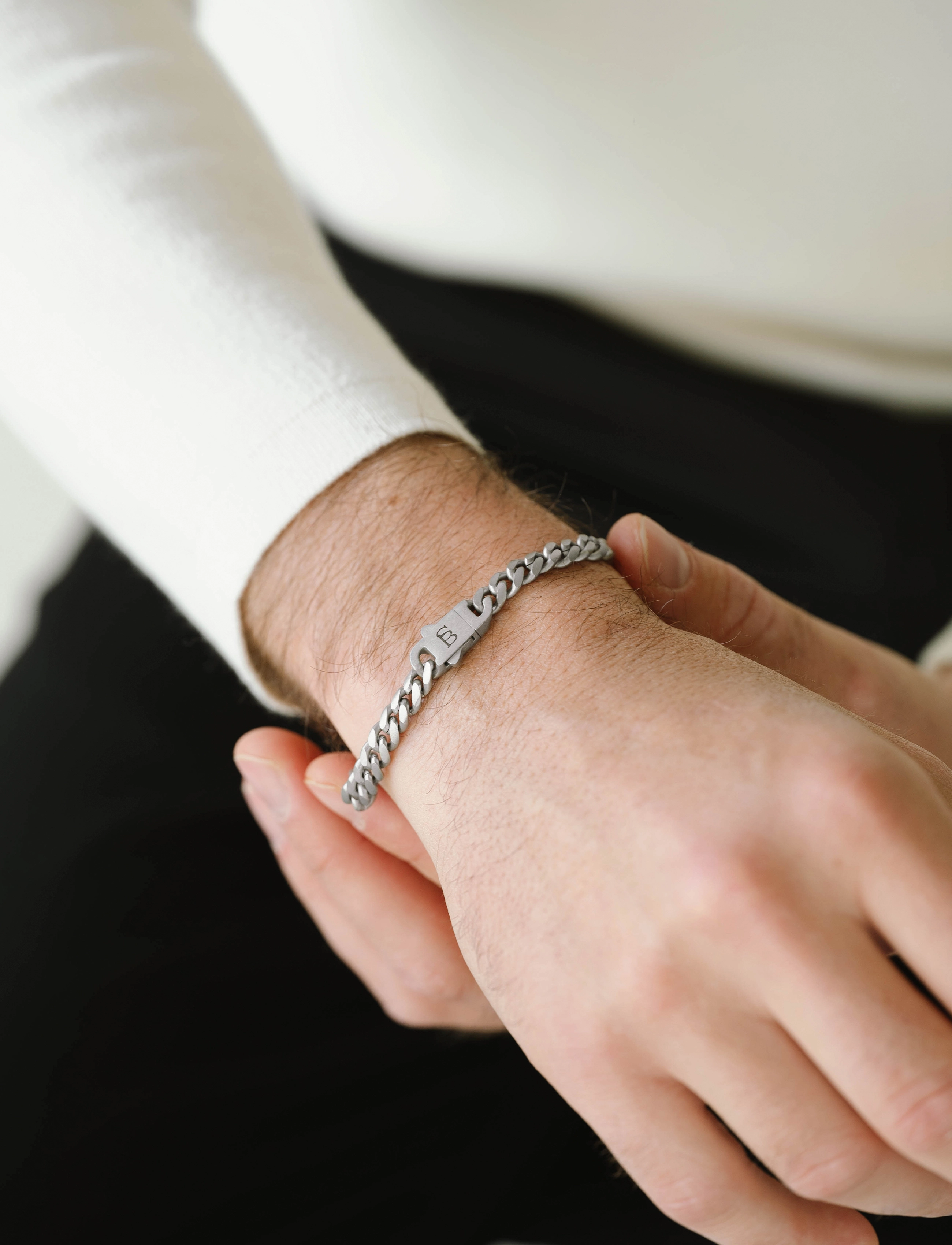 Steel & Barnett Svelte Stephen, S 18 - 19 cm, Jewellery, Silber Bracelets, Männerswear