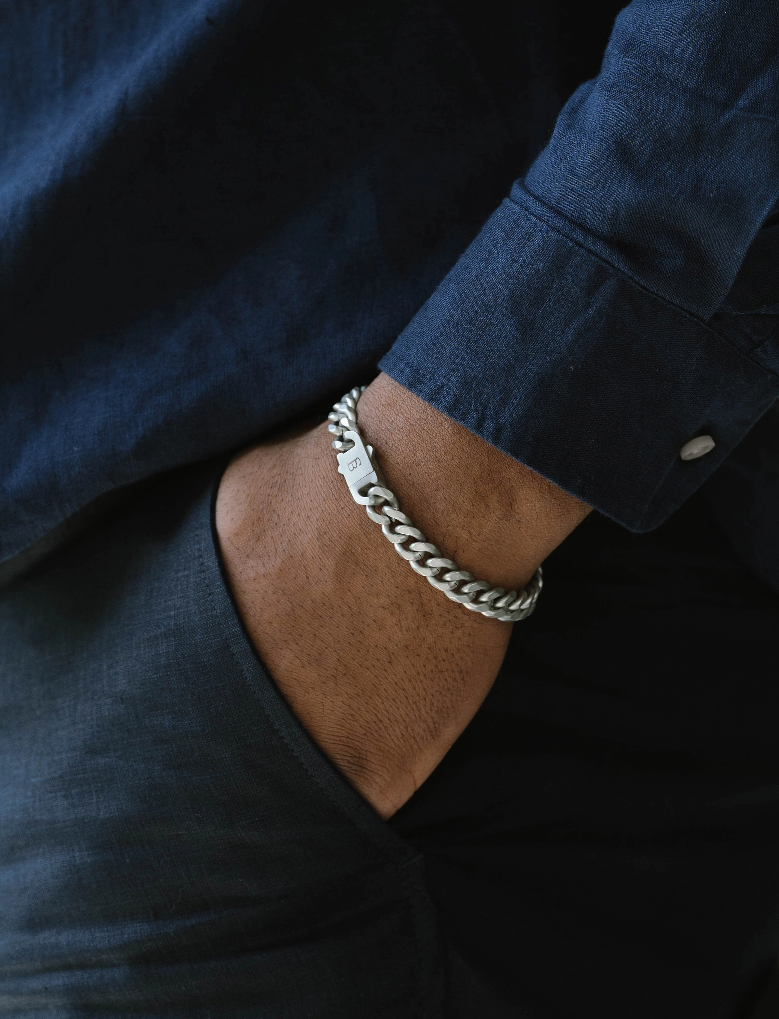 Steel & Barnett Valence Vic, L 22 - 23 cm, Jewellery, Silber Bracelets, Männerswear