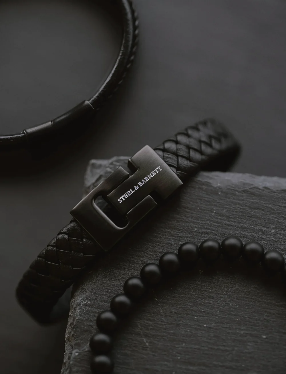 Steel & Barnett - Gift Series - Triple - armband - black edition - 3
