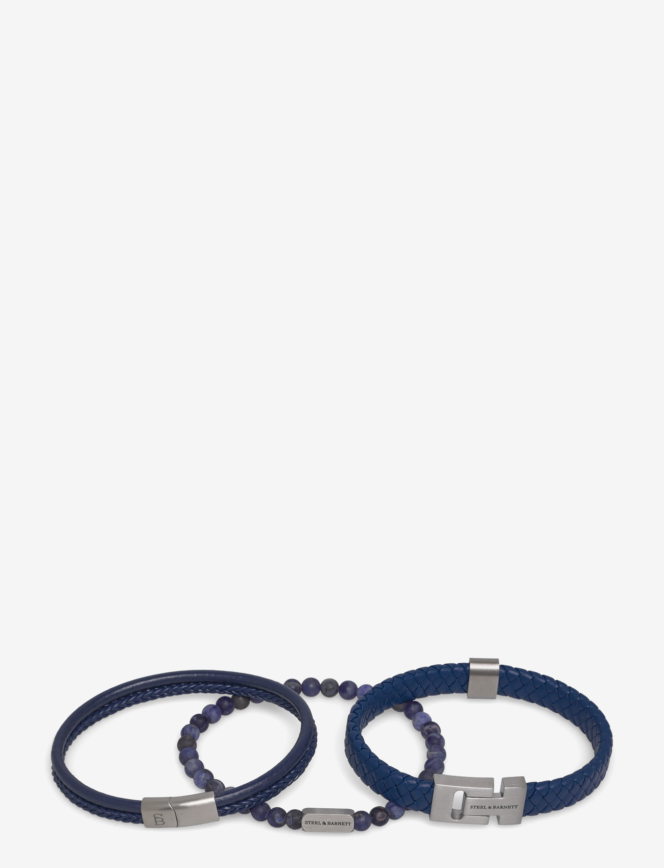 Steel & Barnett - Gift Series - Triple - armband - blue - 2
