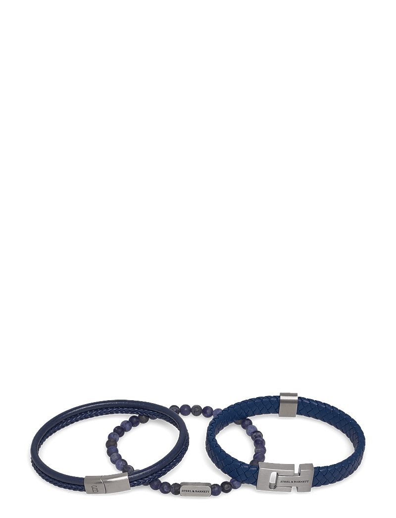 Steel & Barnett - Gift Series - Triple - armband - blue - 2