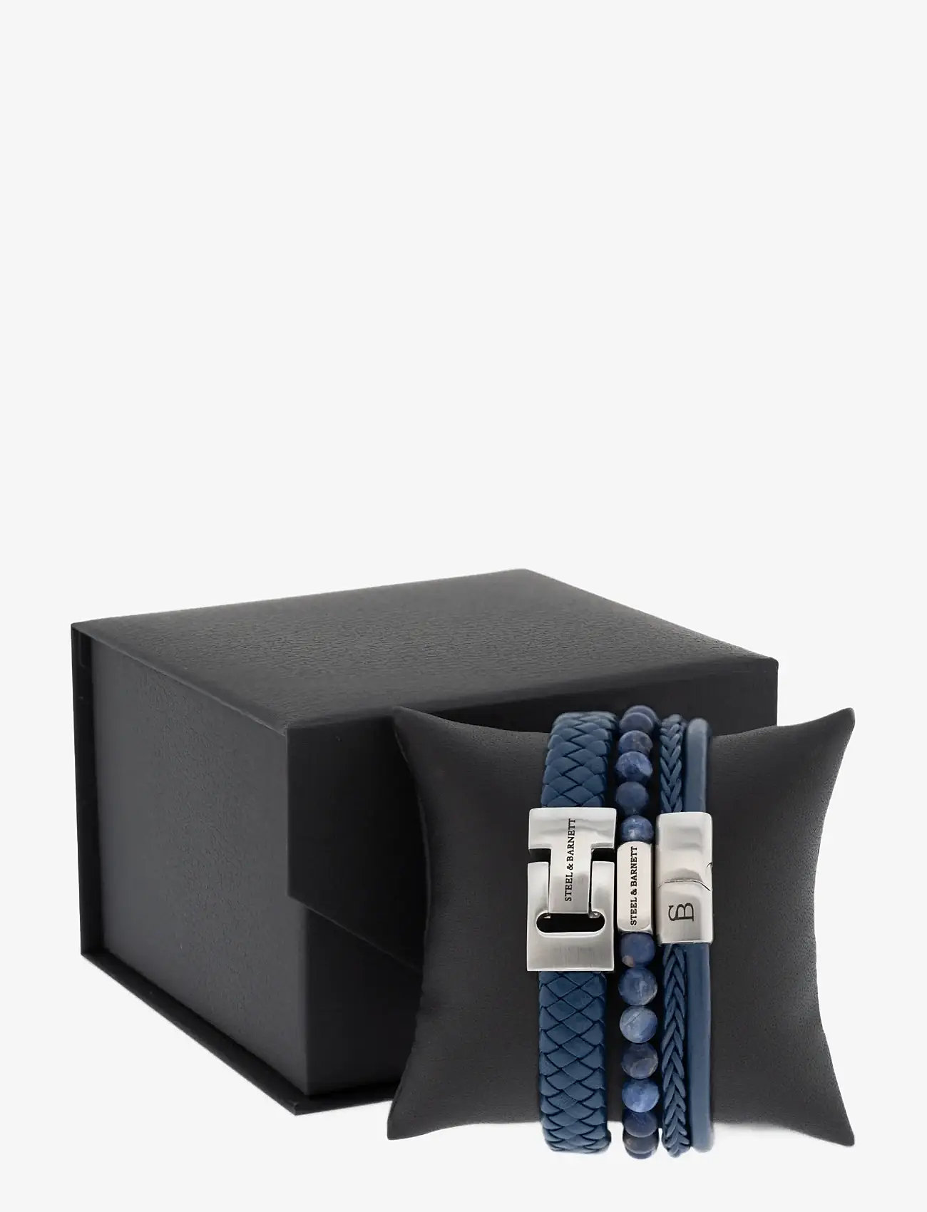 Steel & Barnett - Gift Series - Triple - armband - blue - 1