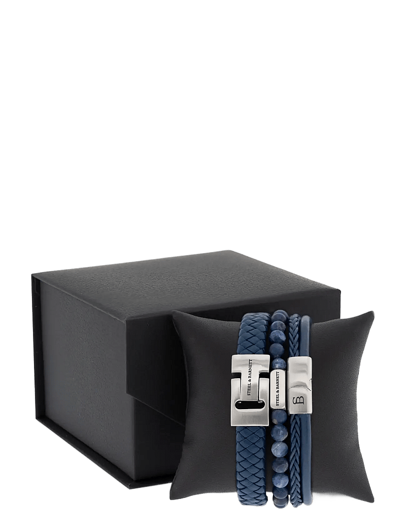 Steel & Barnett - Gift Series - Triple - armband - blue - 1