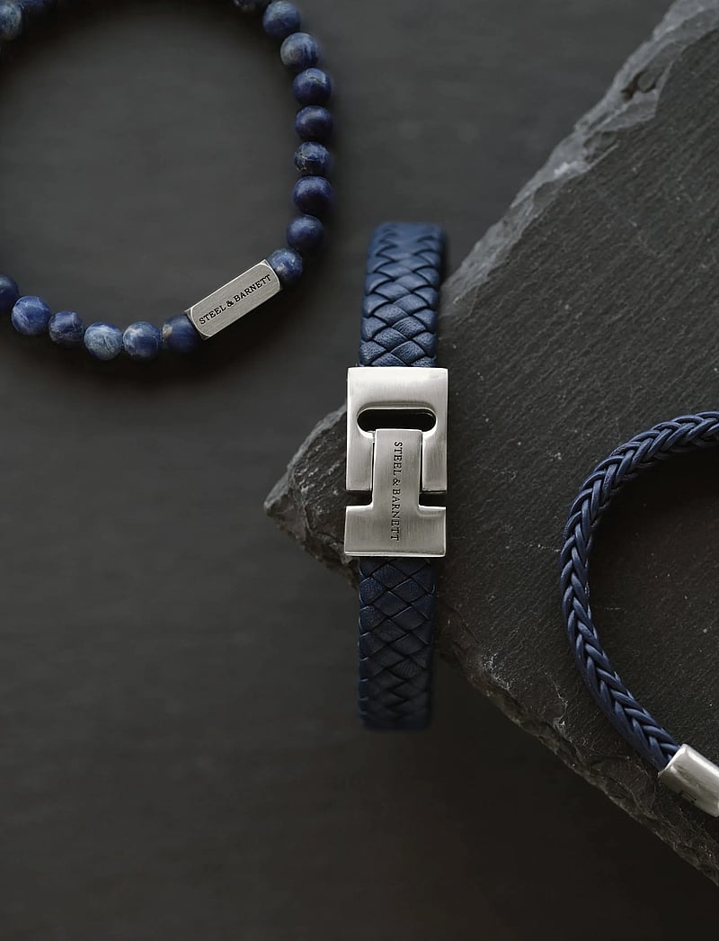 Steel & Barnett - Gift Series - Triple - armband - blue - 4