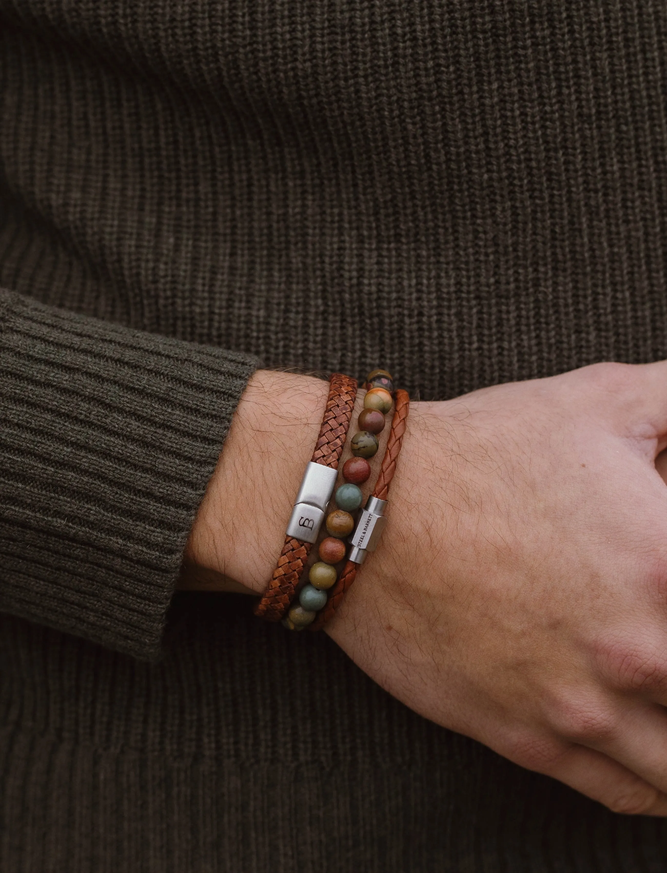 Steel & Barnett - Gift Series - Bestseller - bransoletki - cognac - 2