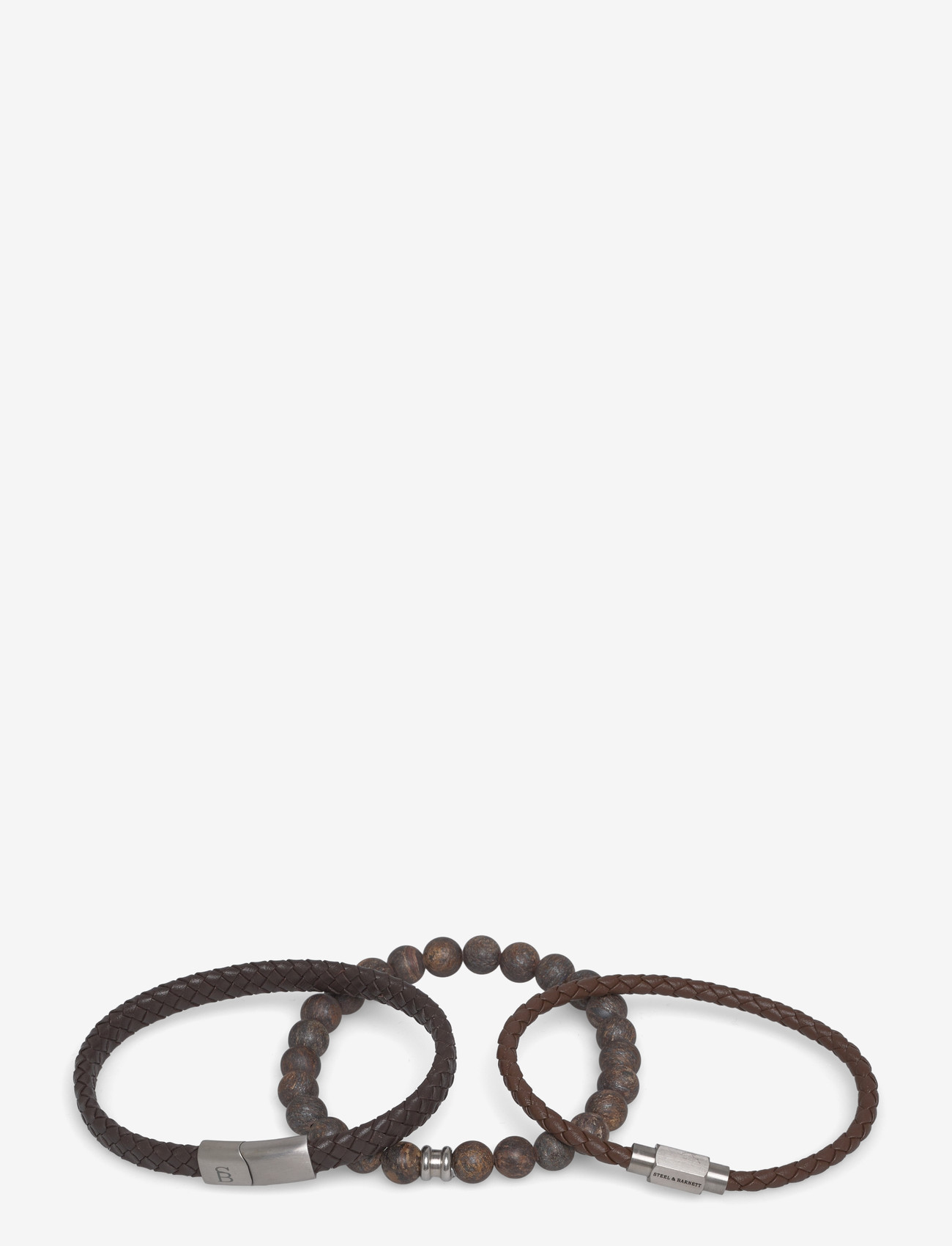 Steel & Barnett - Gift Series - Bestseller - armband - dark brown - 1