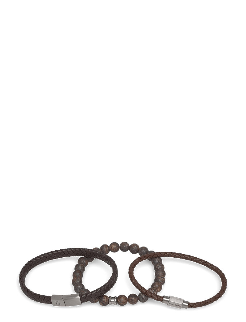 Steel & Barnett - Gift Series - Bestseller - armband - dark brown - 1
