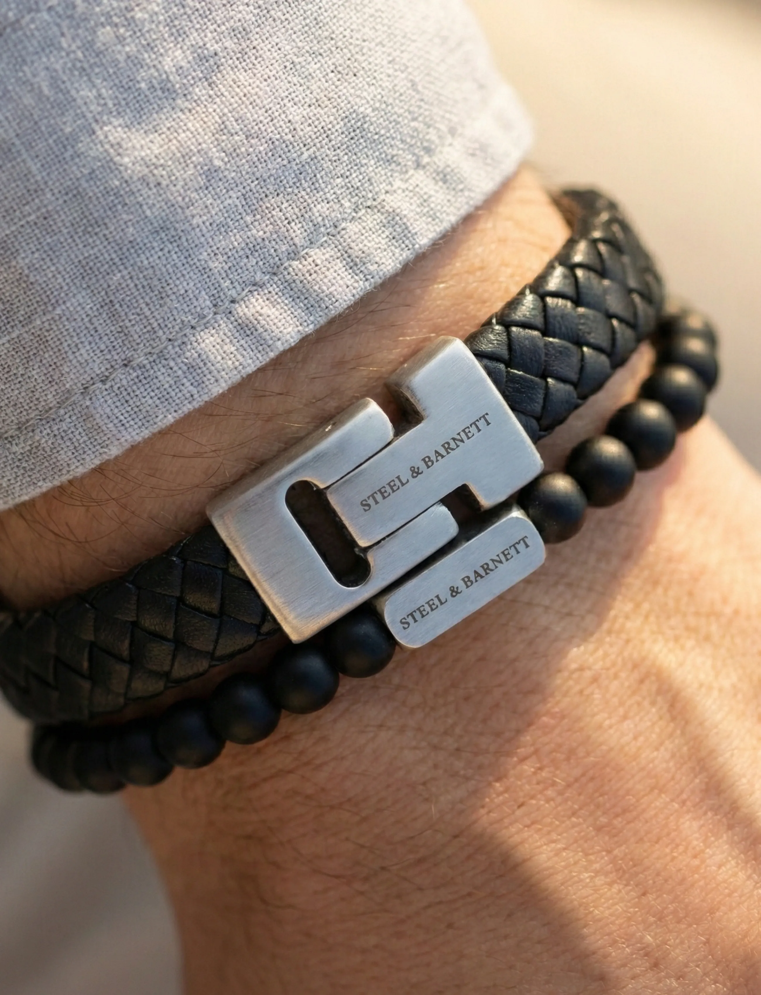 Steel & Barnett - Gift Series - Double - armbanden - black - 2