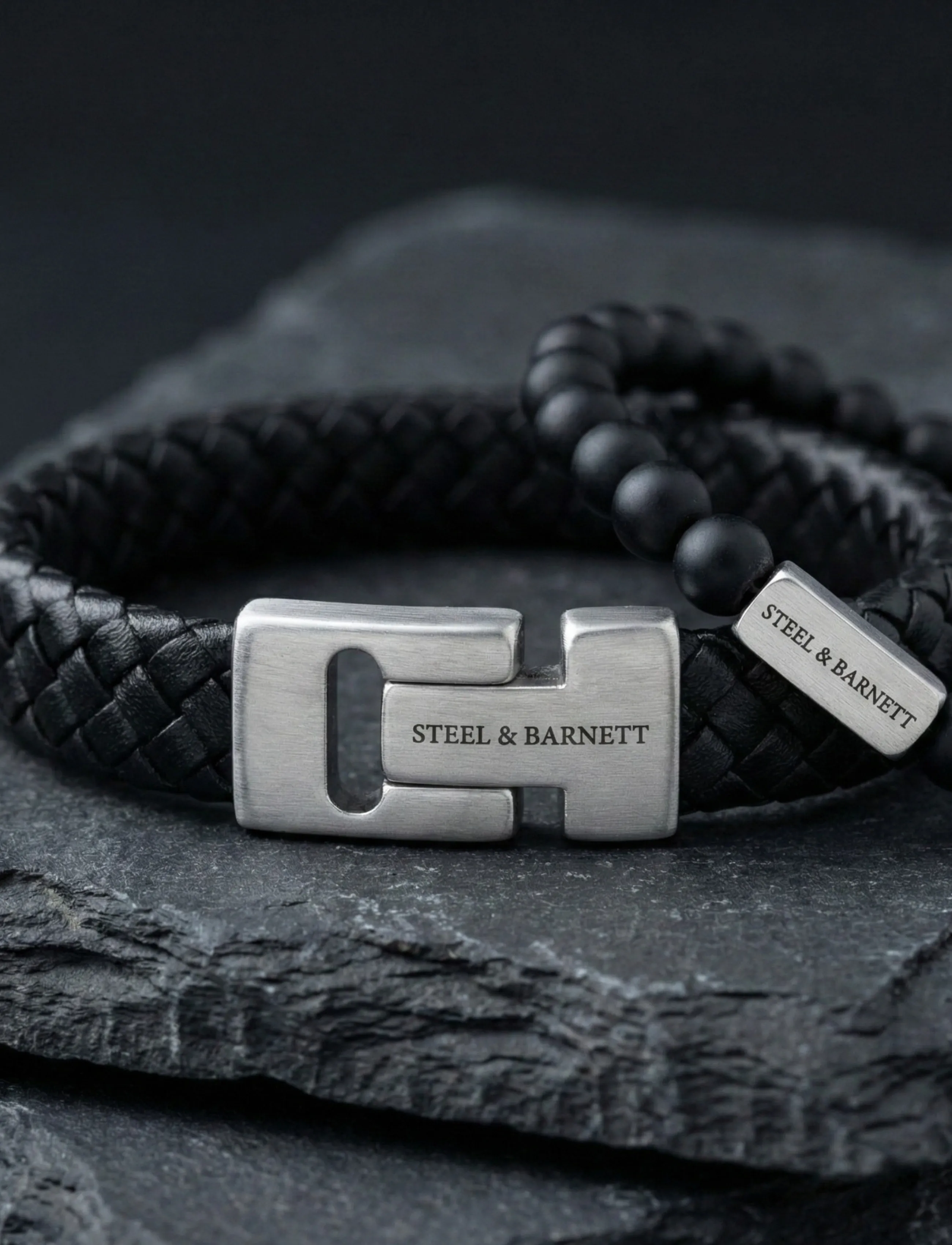 Steel & Barnett - Gift Series - Double - armbanden - black - 3