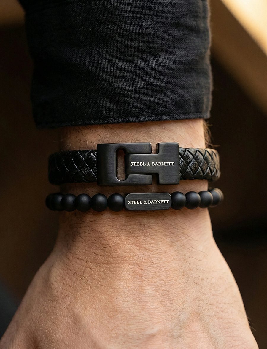 Steel & Barnett - Gift Series - Double - armbönd - black edition - 2