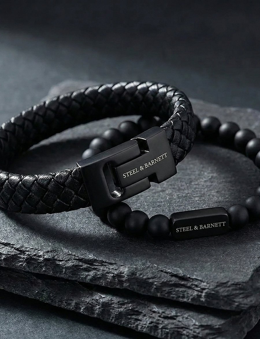 Steel & Barnett - Gift Series - Double - armbönd - black edition - 3