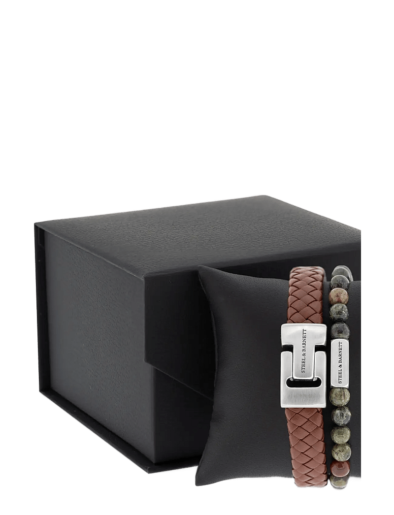 Steel & Barnett - Gift Series - Double - käevõrud - cognac - 1