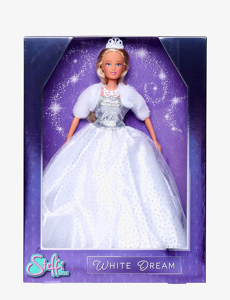 Steffi Love - Steffi LOVE Drömlik Glitterklänning - dockor - white - 5