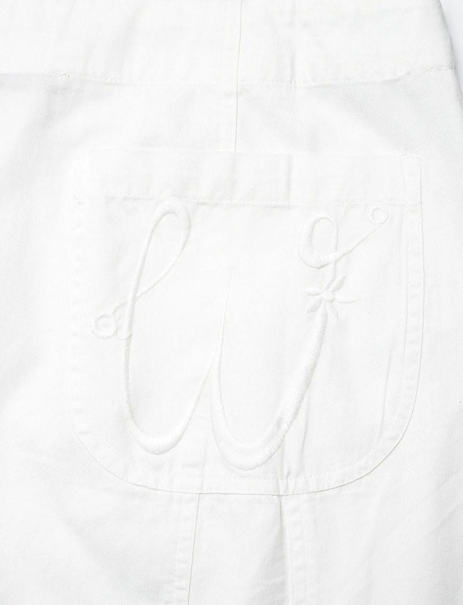 Stella Nova - Elements Embroidered Cotton Skirt - midi nederdele - white - 5