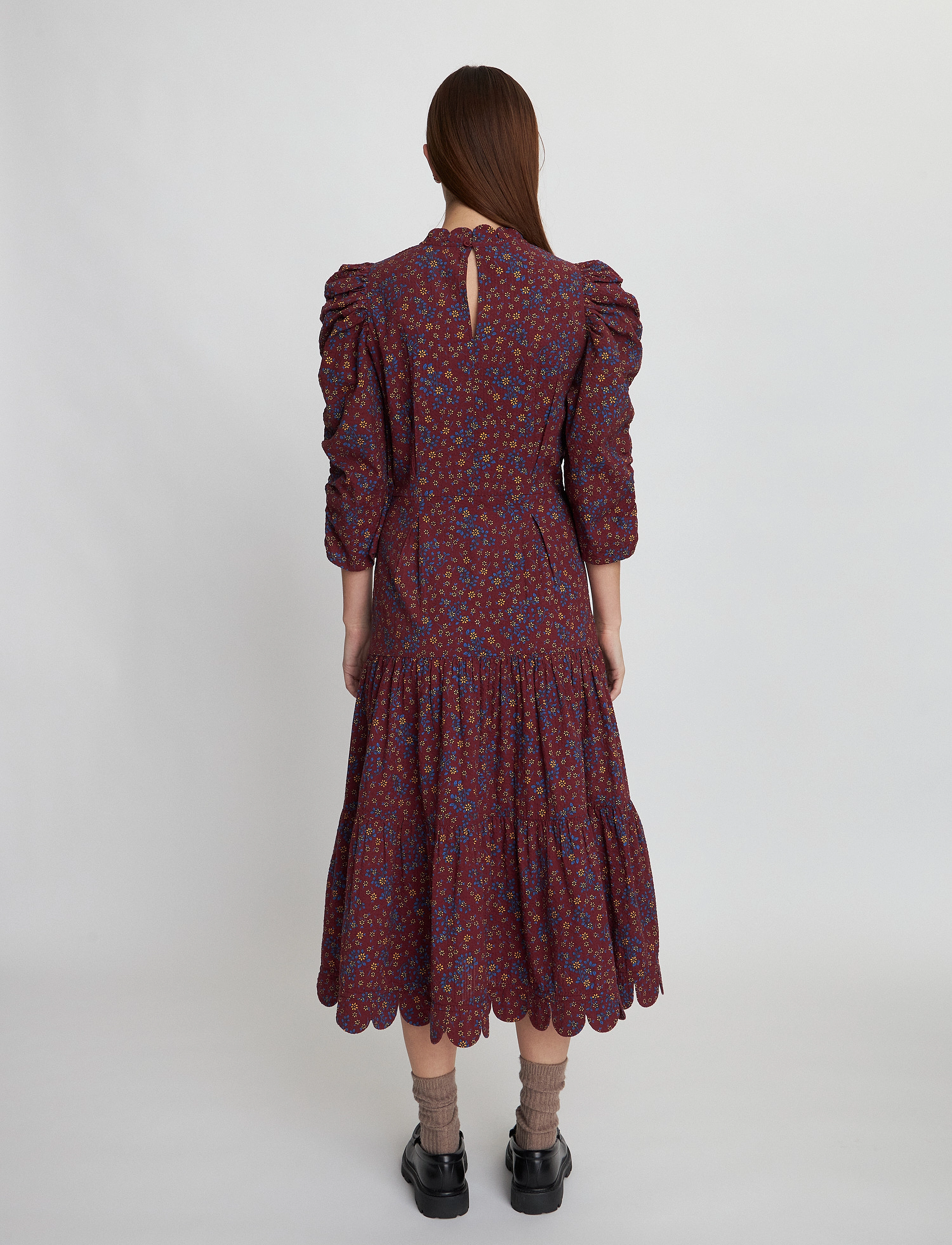Stella Nova - Printed maxi dress with waist focus - flower mix - 3