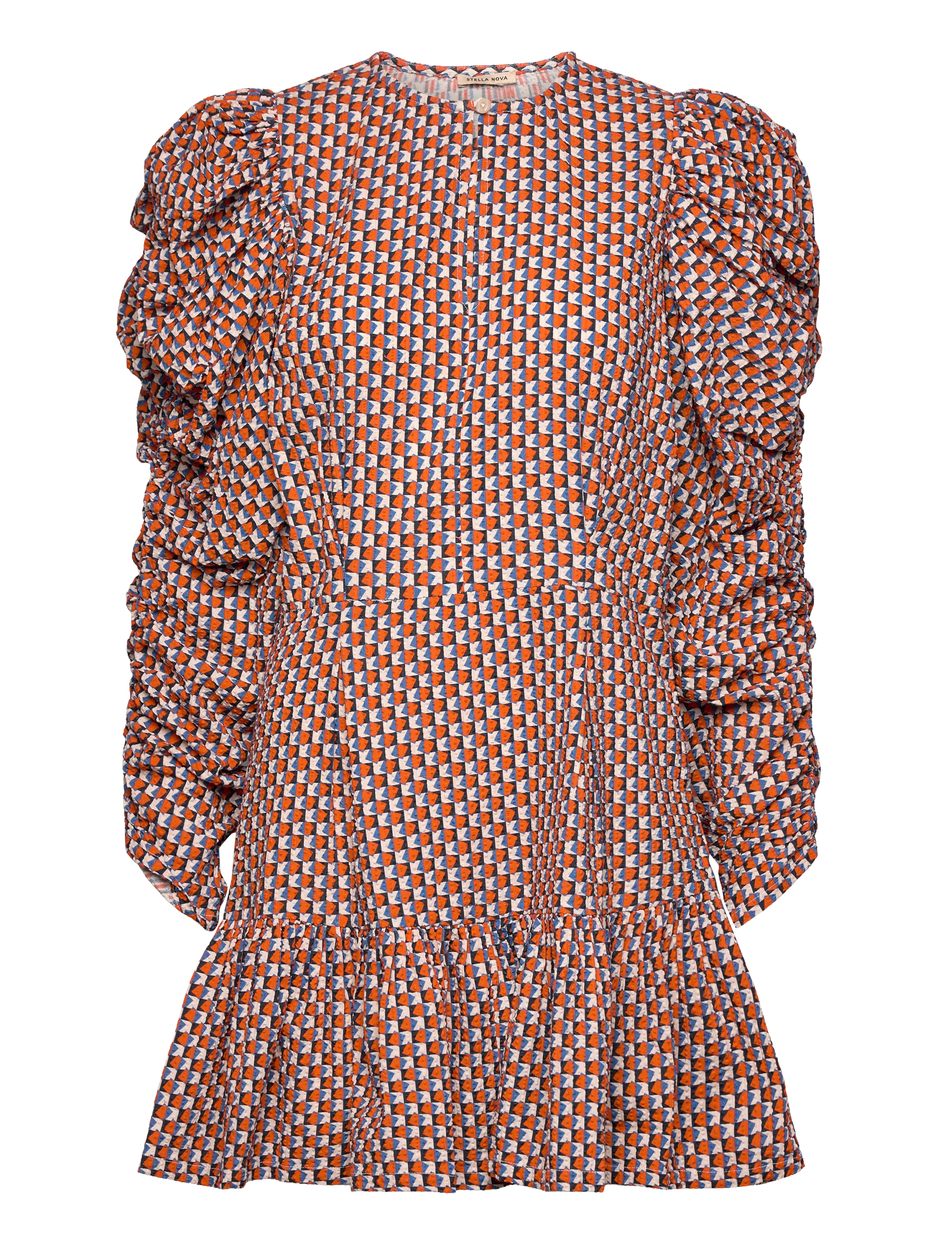 STELLA NOVA All Over Printed Mini Kleid Rot - 36 - Damen